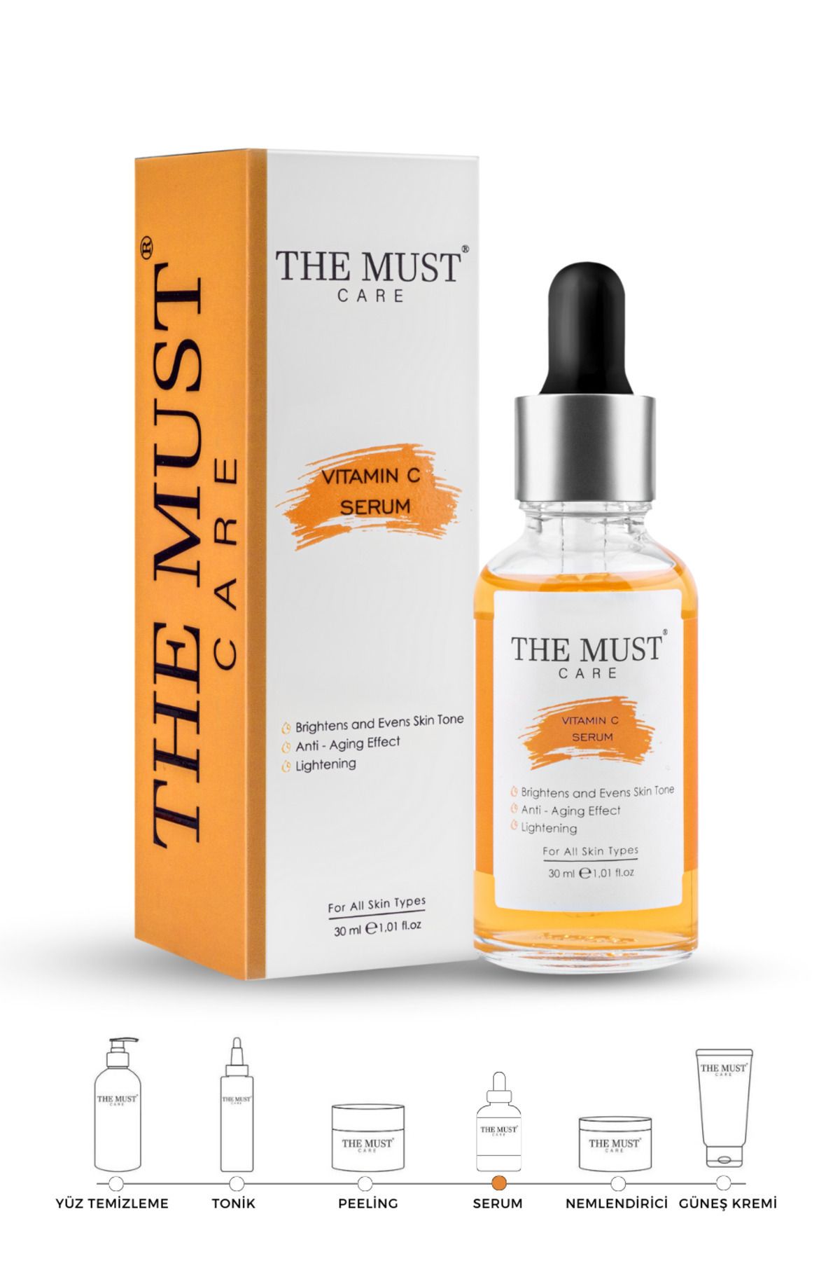 THEMUSTCARE-Vitamin C Care Serum - Brightening, Anti-Blemish and Skin Tone Equalizing, 20% Ascorbic Acid 30 ml 6