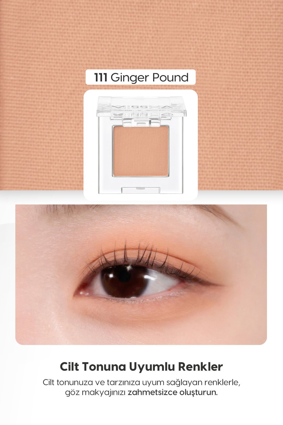 Missha-Modern Shadow Matte - Soft Texture Non-Spill Eye Shadow Single (111 Ginger Pounds) 2