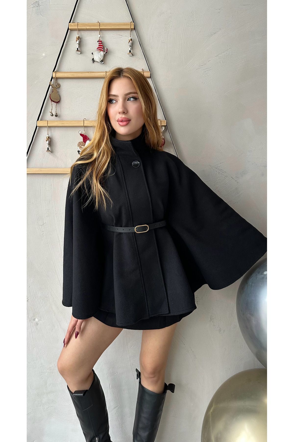 آنجل میا کمربند Stash Poncho مشکی