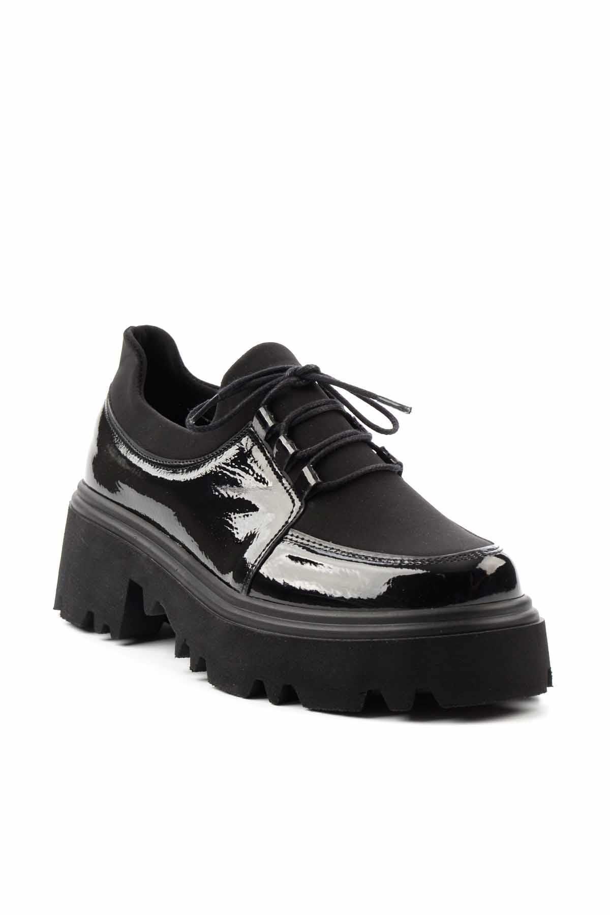 Bambi-Patent Leather Black Women's Casual Shoes - K01997010308 3