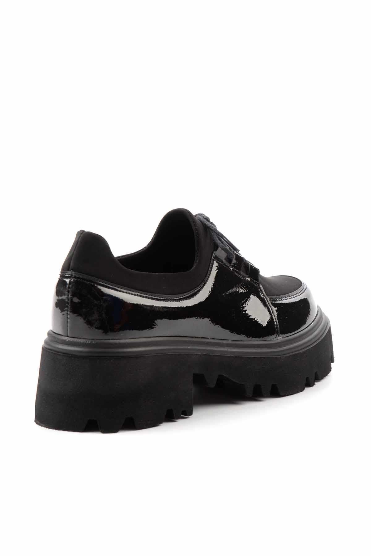 Bambi-Patent Leather Black Women's Casual Shoes - K01997010308 4