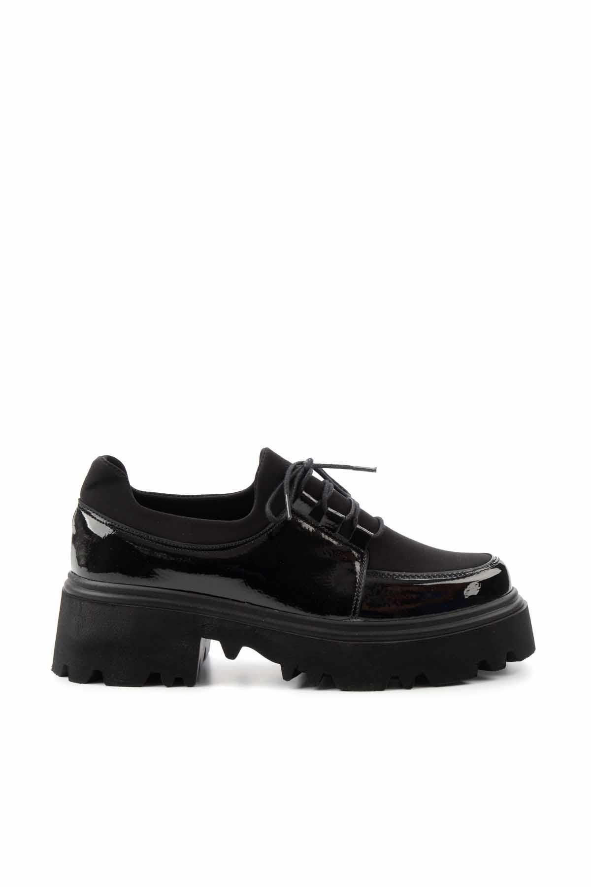 Bambi-Patent Leather Black Women's Casual Shoes - K01997010308 2