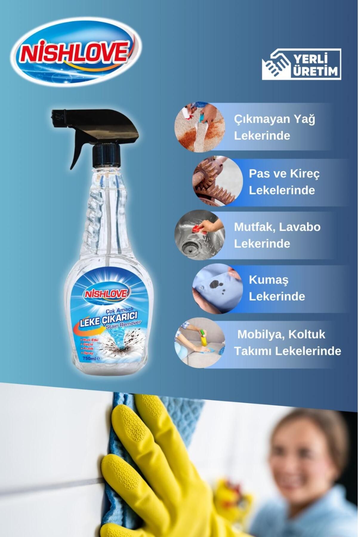 NİSHLOVE Clean Plus+ Çok Amaçlı Ultra Güçlü Leke Çıkarıcı 750 ml