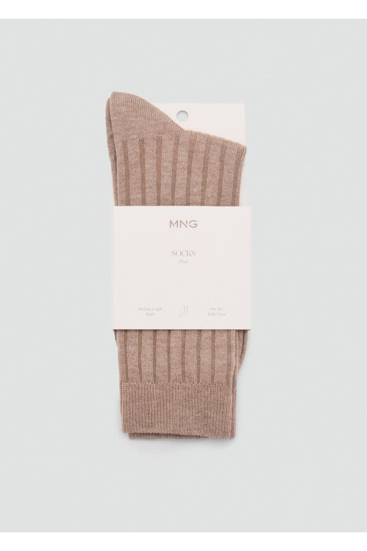 MANGO Woman-Socks with Wool Blend Twill 3