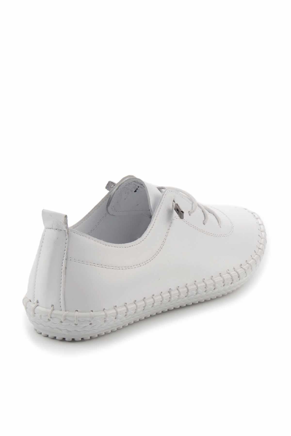 Bambi-Pantofi de damă din piele naturală albă K 01272000403 4