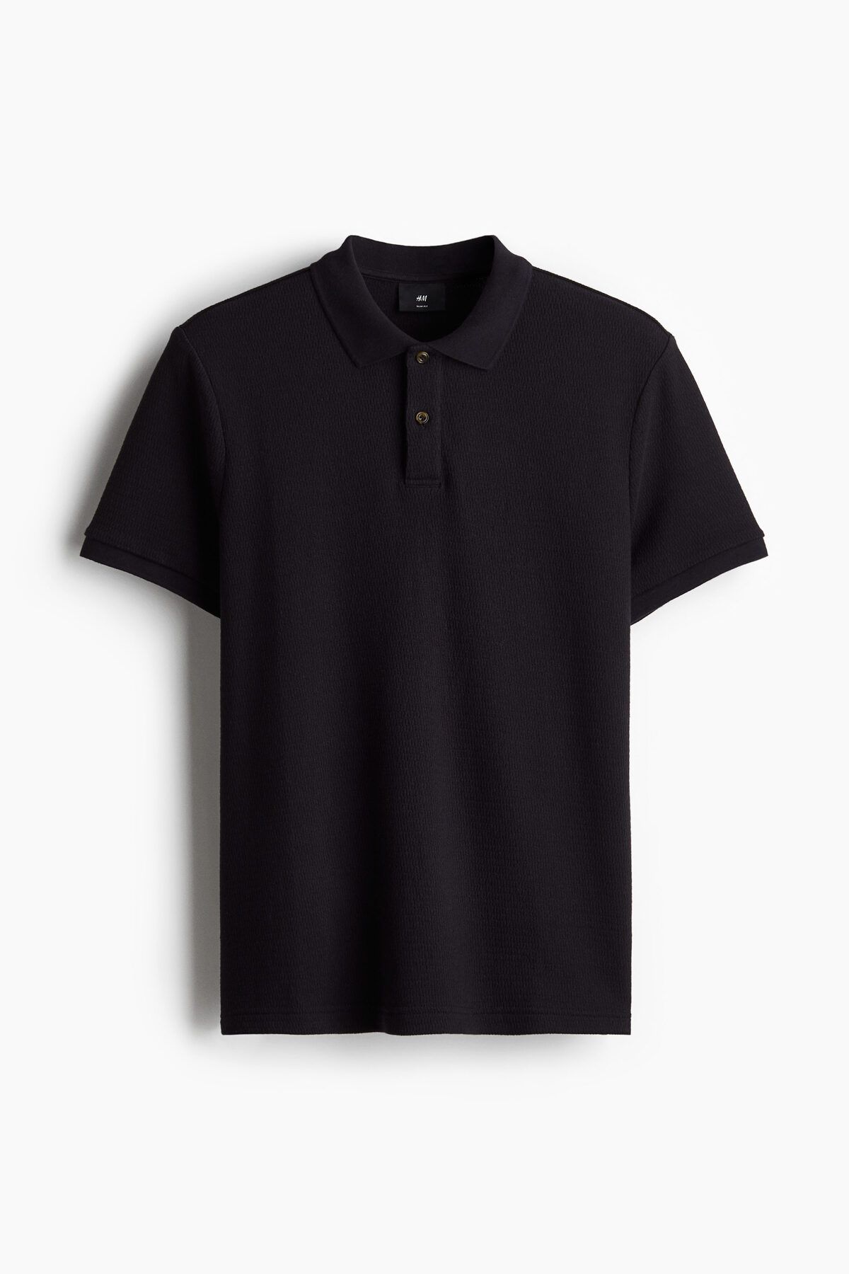 تی شرت یقه پولو آبی مردانه SLIM FIT POLO T اورجینال H M H&M