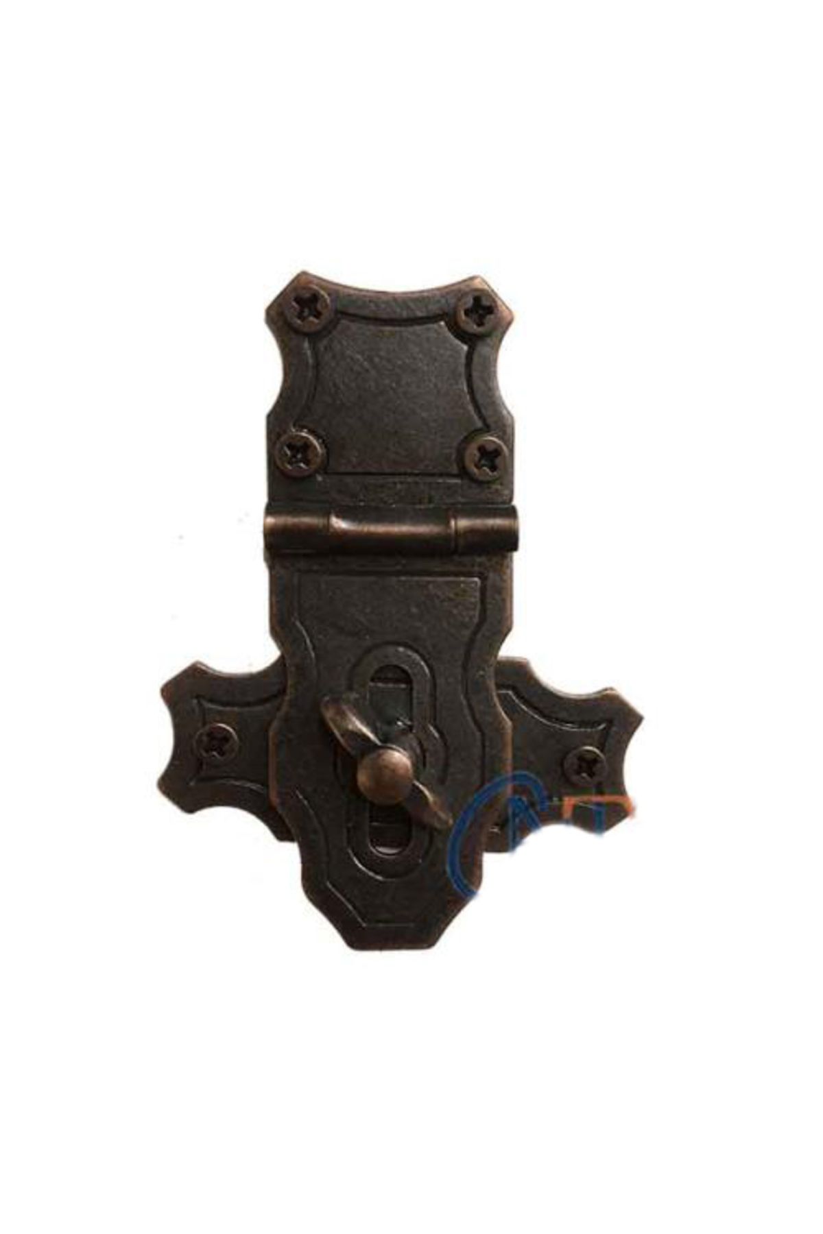 DENİZBİLİŞİM Dekoratif Anahtarlı Sandık Askısı - 40X55Mm, Oksit, 1 Adet