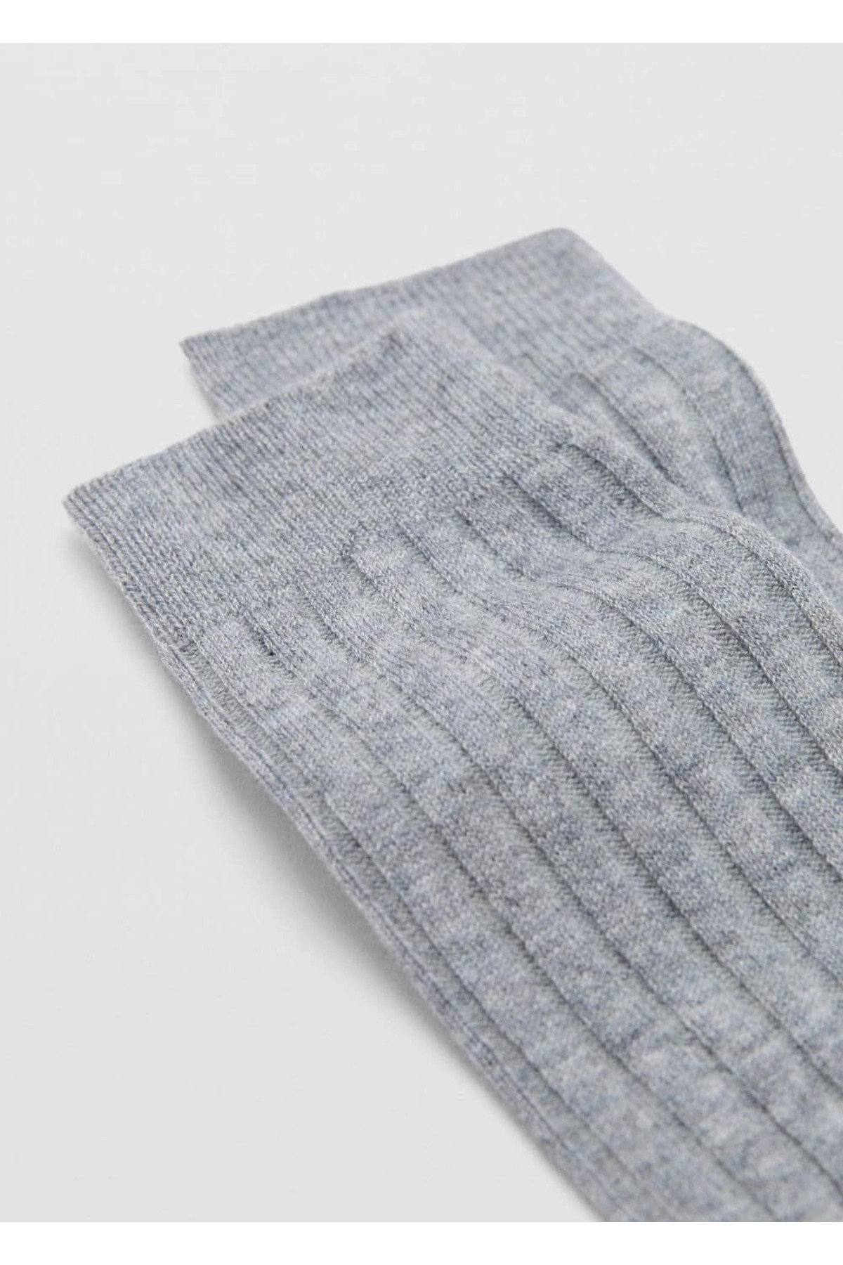 Yün karışımlı fitilli çoraplar