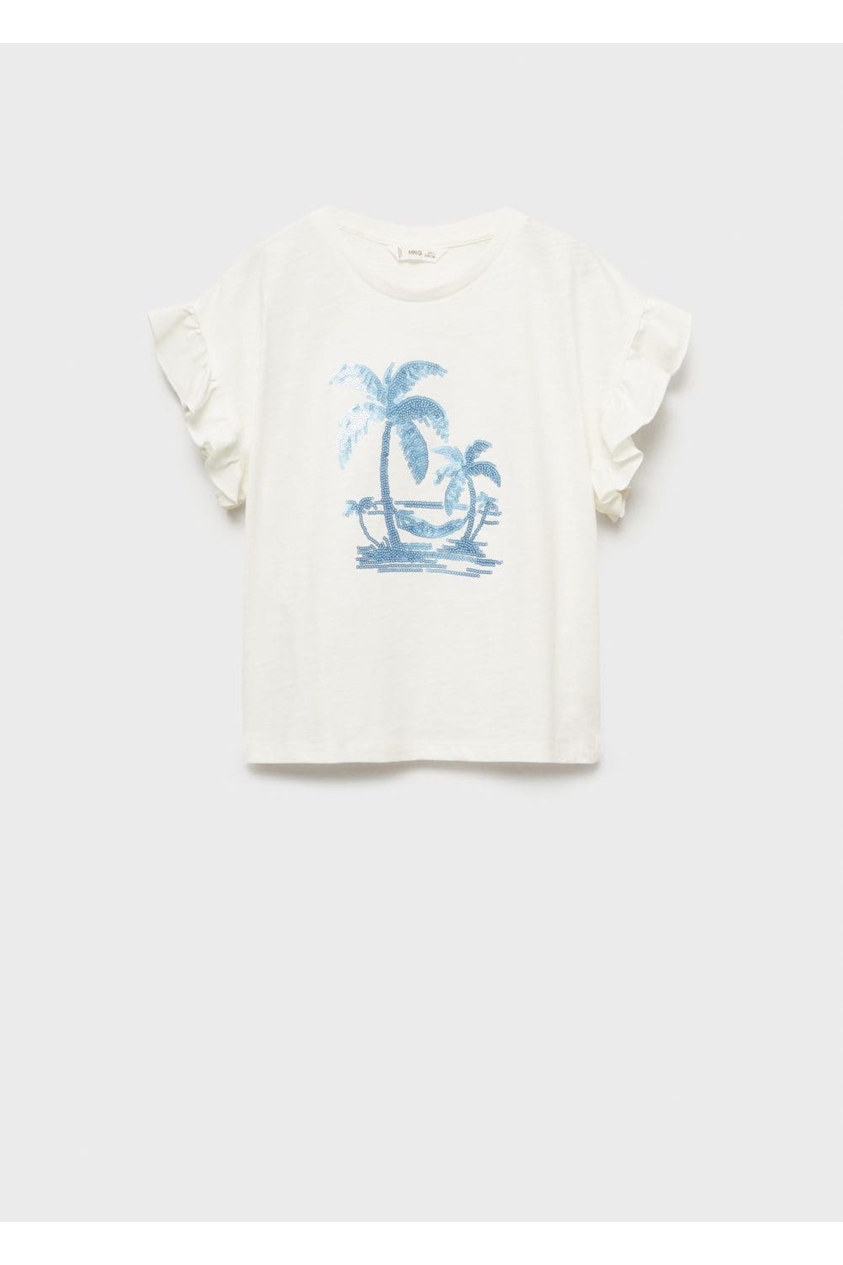 Palmiye baskılı tişört
