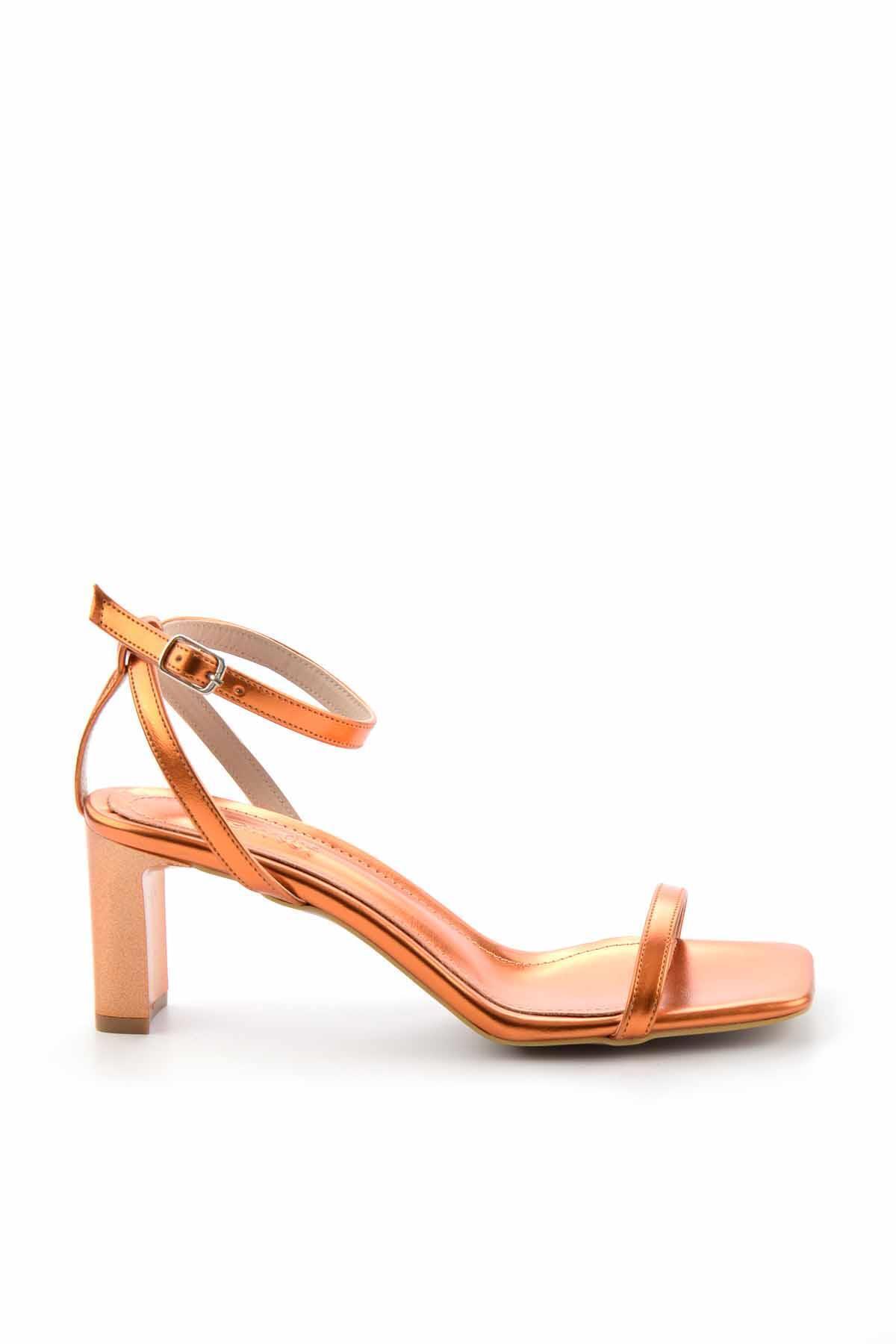 Bambi-Metallic Orange Damen Klassische Schuhe mit Absatz K 05215804109 3