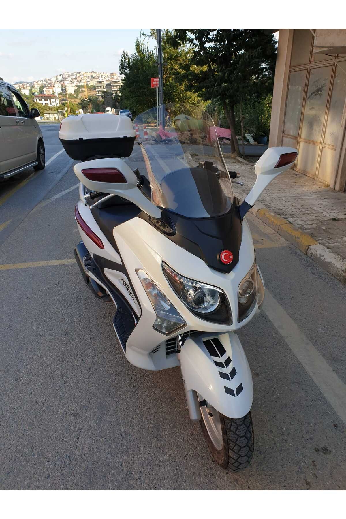 SYM Gts Evo 250 Siperlik Ön Cam 2006 2015 Model 63cm Şeffaf Renkli 4mm 10cm daha Uzun