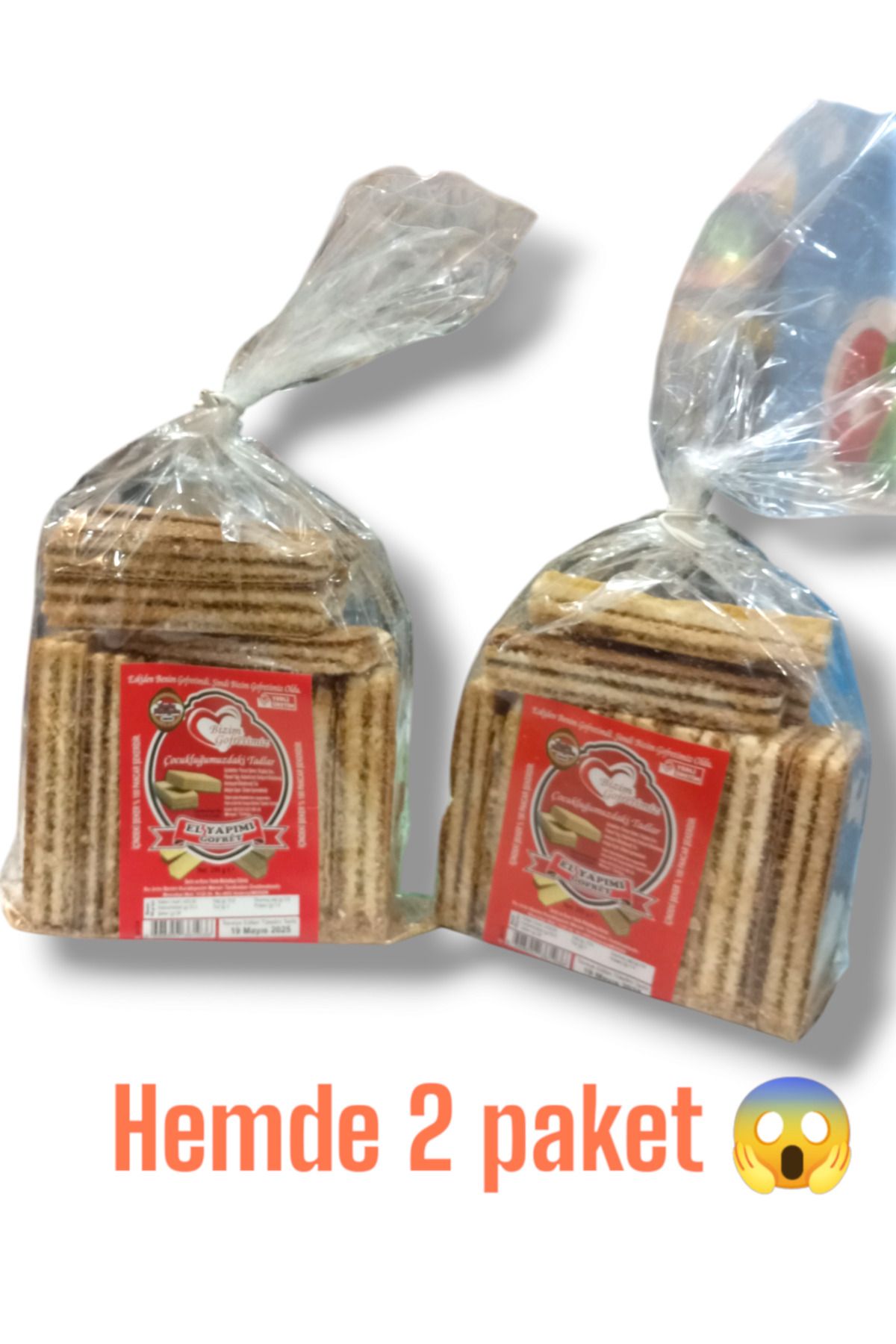 Semgiller %100 El yapımı Doğal Gofret 250 Gr 2 Paket