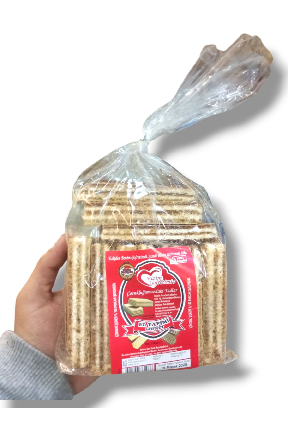 Semgiller El Yapımı %100  Tatlı Gofret 250 Gr