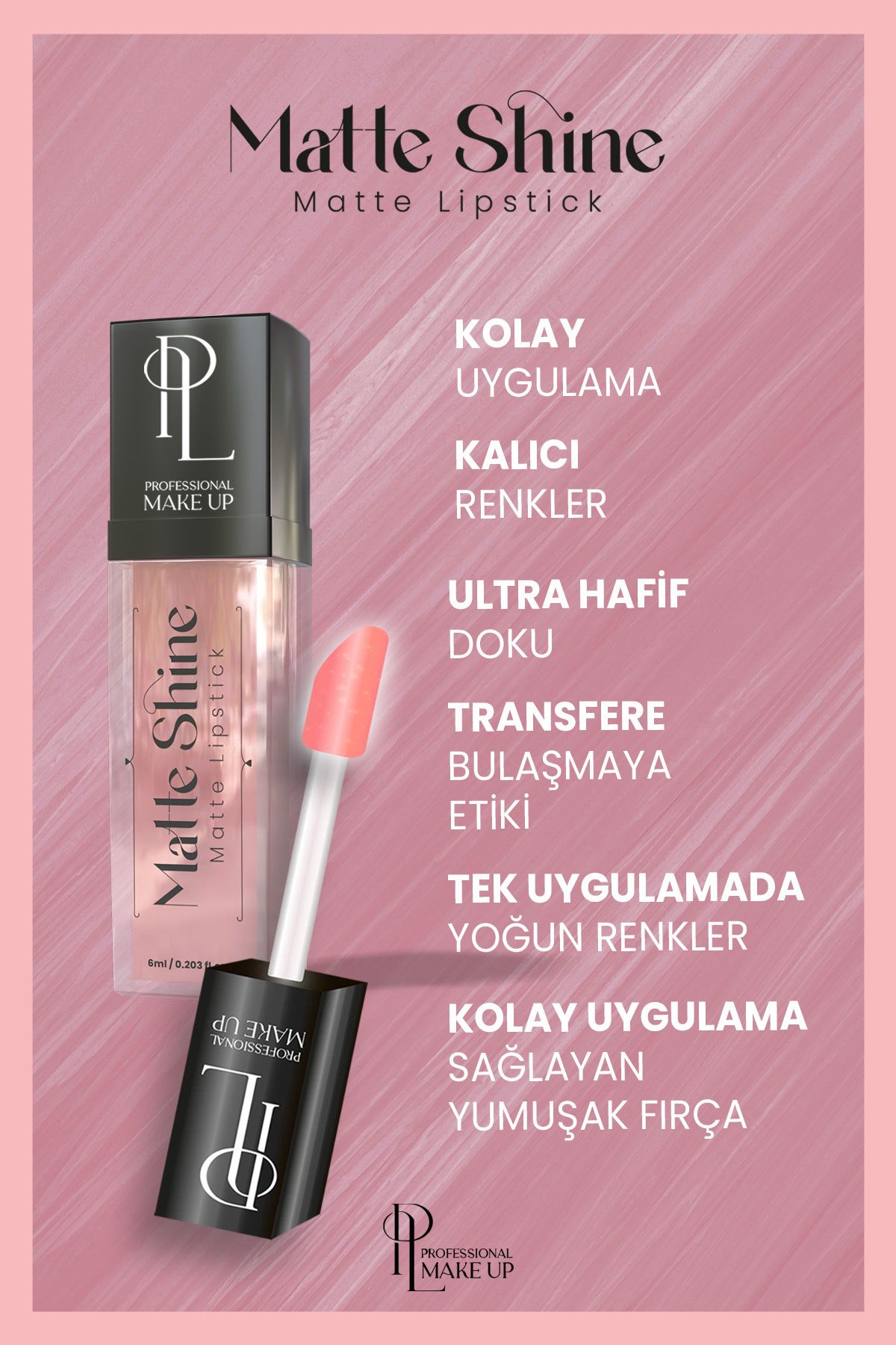 Pinky London Matte Shıne Lıpstıck -101-4