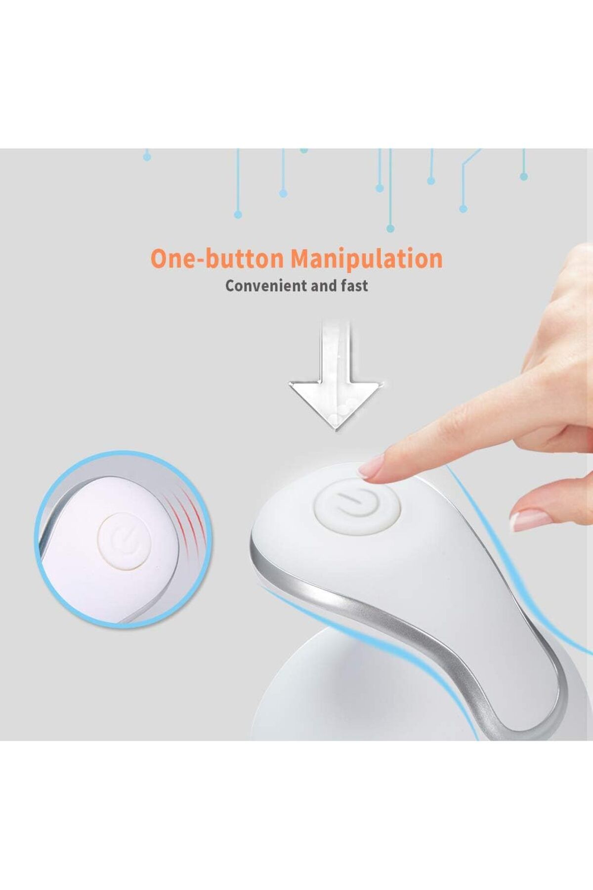 Arabest-Multi-Function Head Massager, Electric Head Massager Portable Mini Handheld Scalp Massager 5