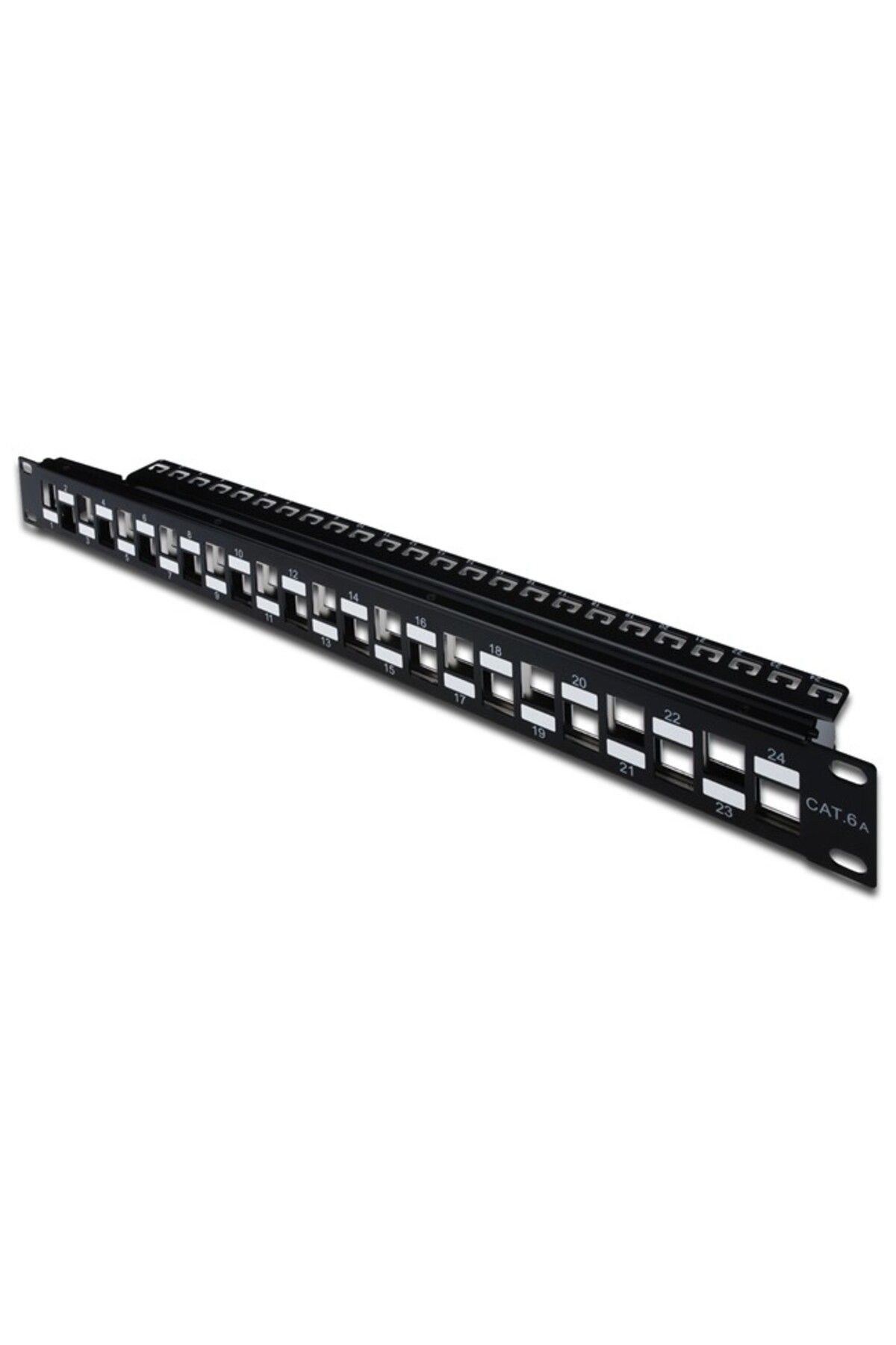 Digitus 24 Port Boş Patch Panel, Zırhlı/Zırhsız Keystone Jack Takılabilir, 1U Yüksekliğinde, Port