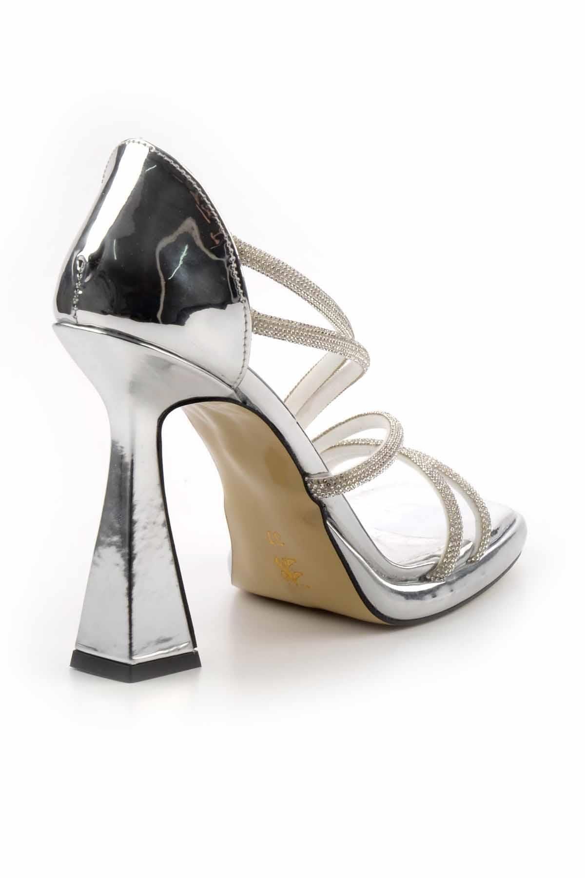 Bambi-Lame Mirror Damen-Abendschuhe K 01375002139 4