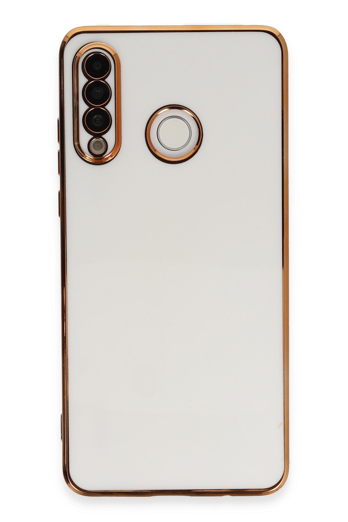 NewFace Huawei P30 Lite Kılıf Volet Silikon - Beyaz ZRNET