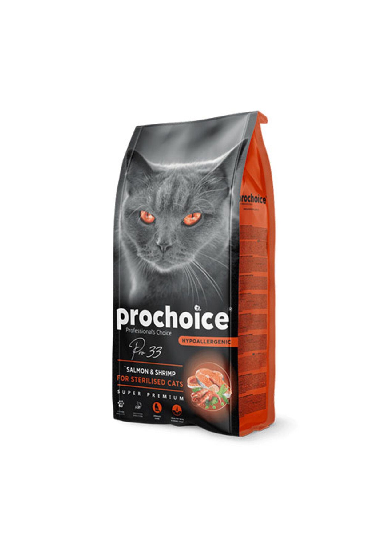 ProChoice Pro Choice Pro 33 Adult Sterilised Salmonlu Ve Karidesli Kısırlaştırılmış Kedi Maması 2 Kg