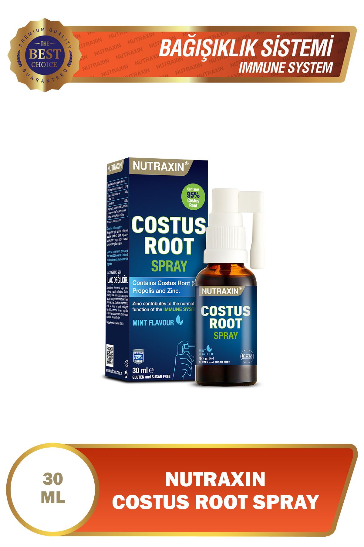 Nutraxin Kust-i Hindi (COSTUS ROOT) Sprey 30 ml