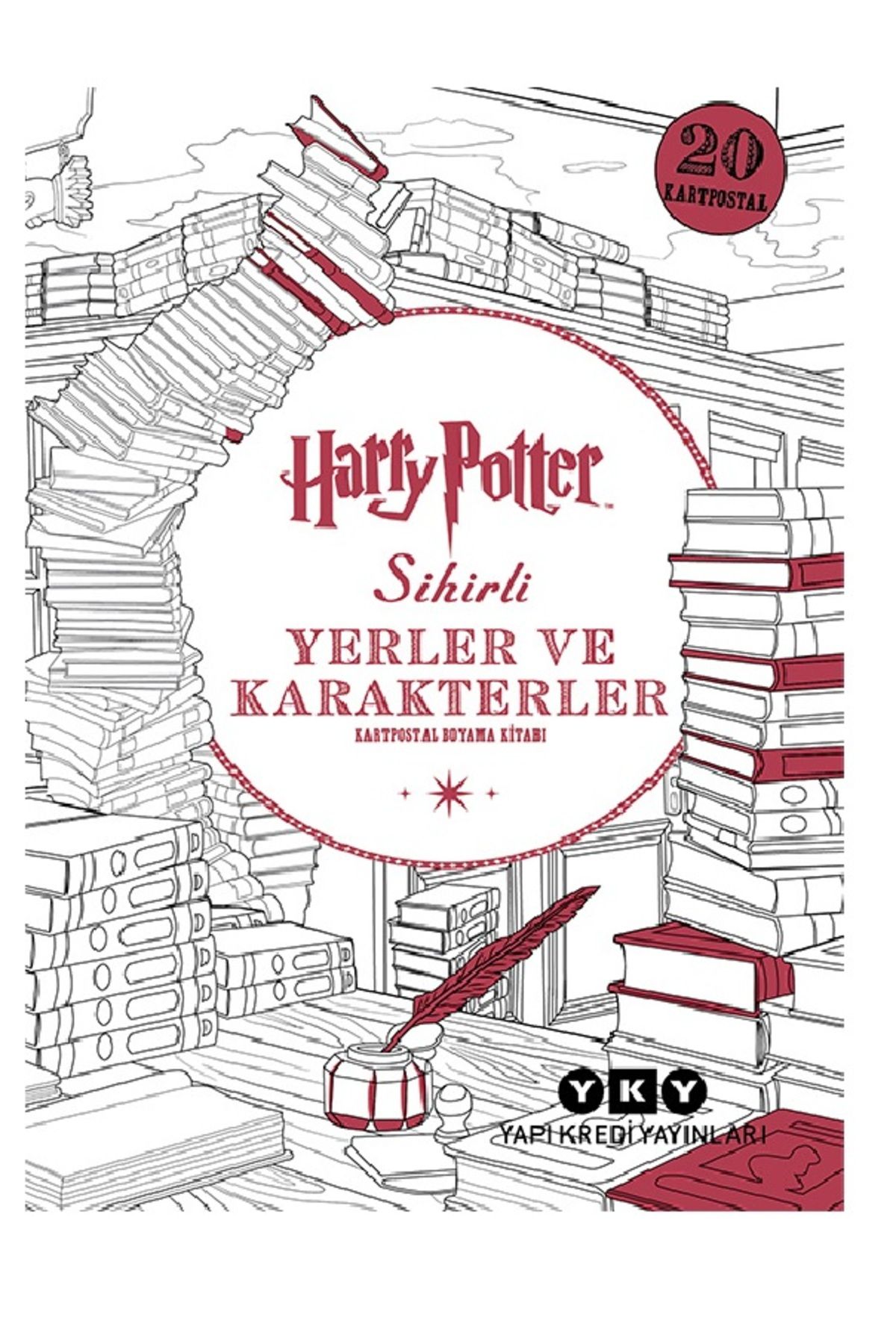 Yapı Kredi Yayınları Harry Potter Sihirli Yerler ve Karakterler – Kartpostal Boyama Kitabı