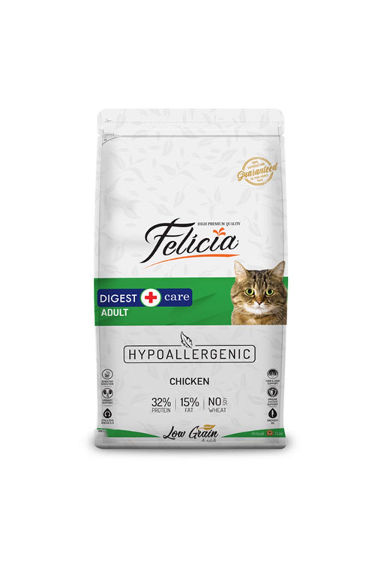 Felicia Hypoallergenic Tavuklu Düşük Tahıllı Yetişkin Kedi Maması 2 Kg