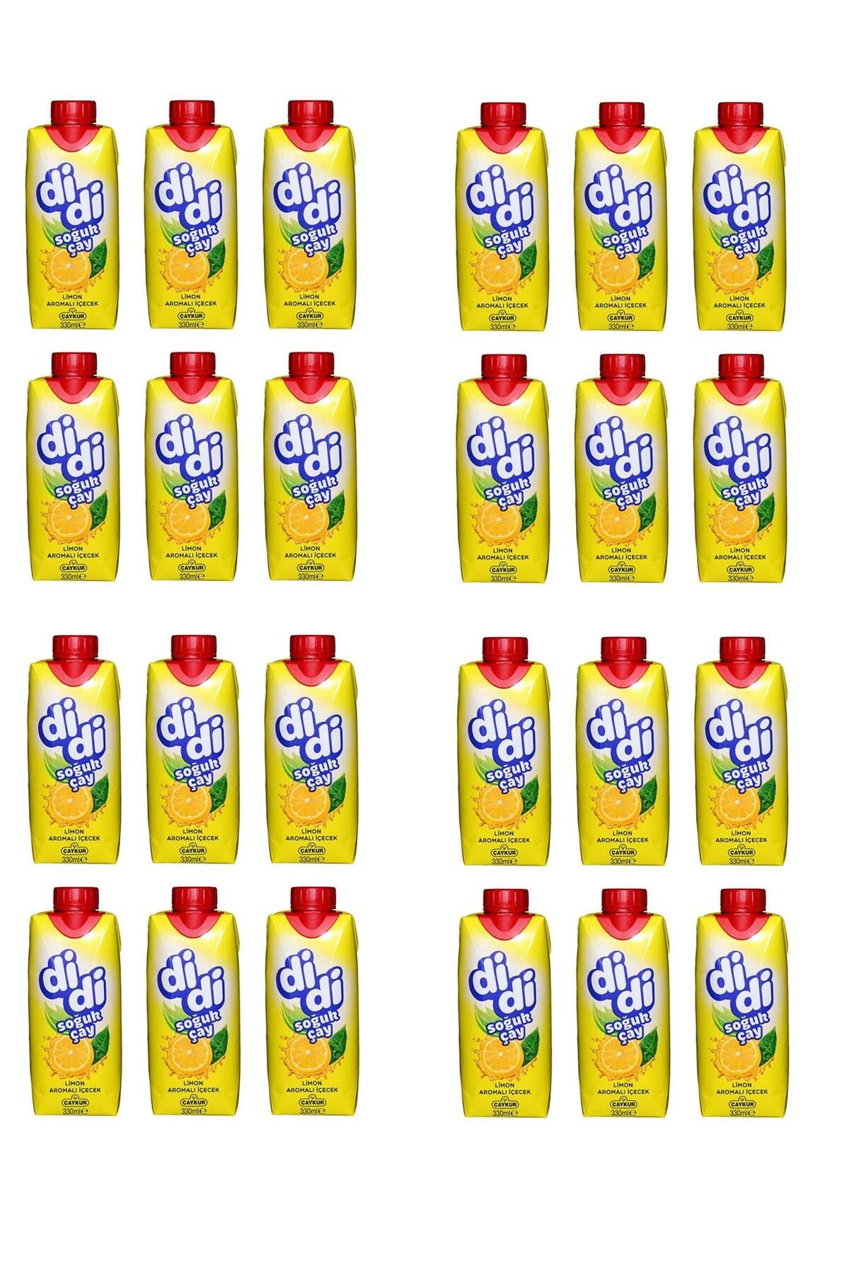 DİDİ Didi Limon Aromalı Soğuk Çay Kutu 330 Ml X 24 Adet