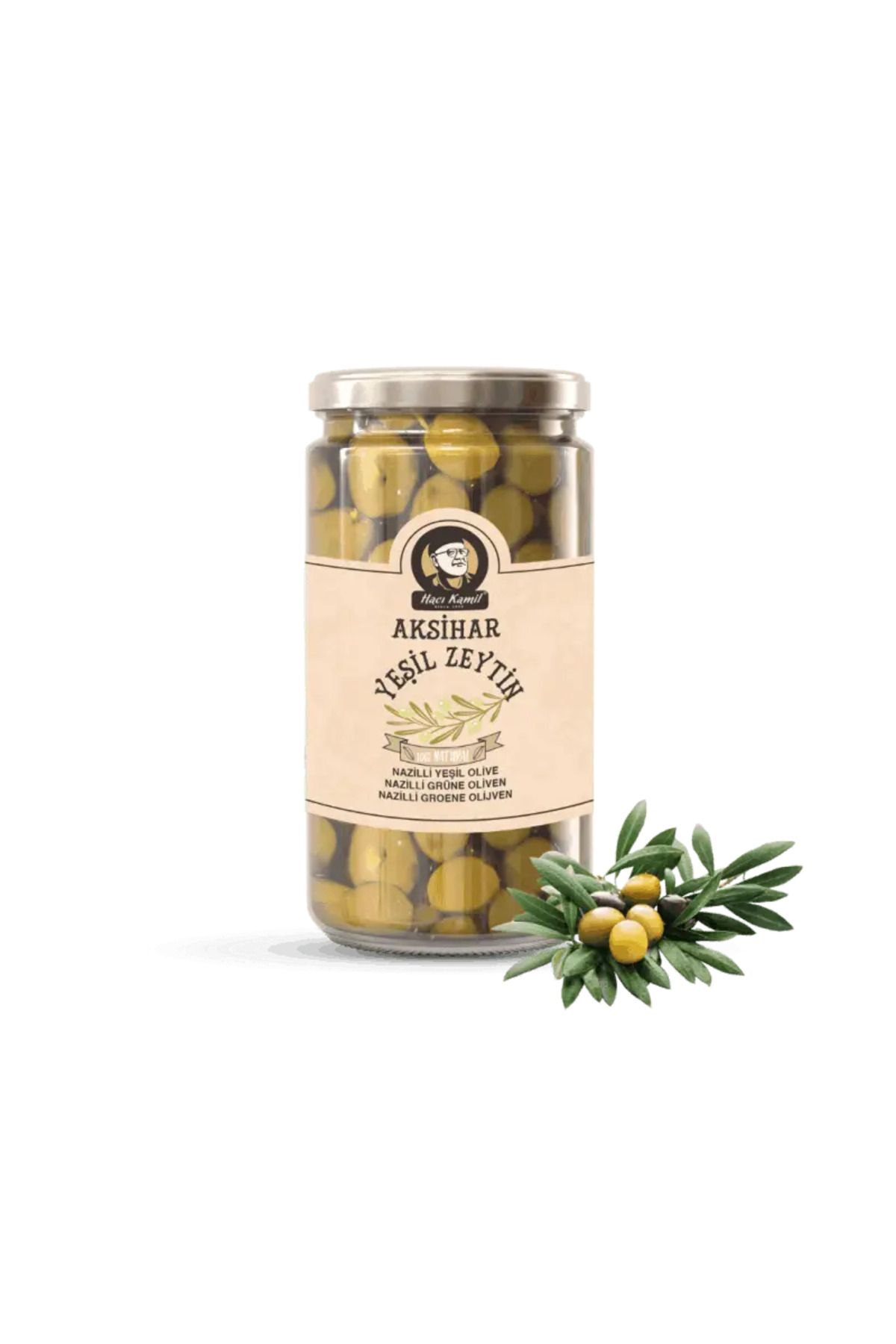 Haci Kamil Akhisar Yeşil Çizik Zeytin-600gr