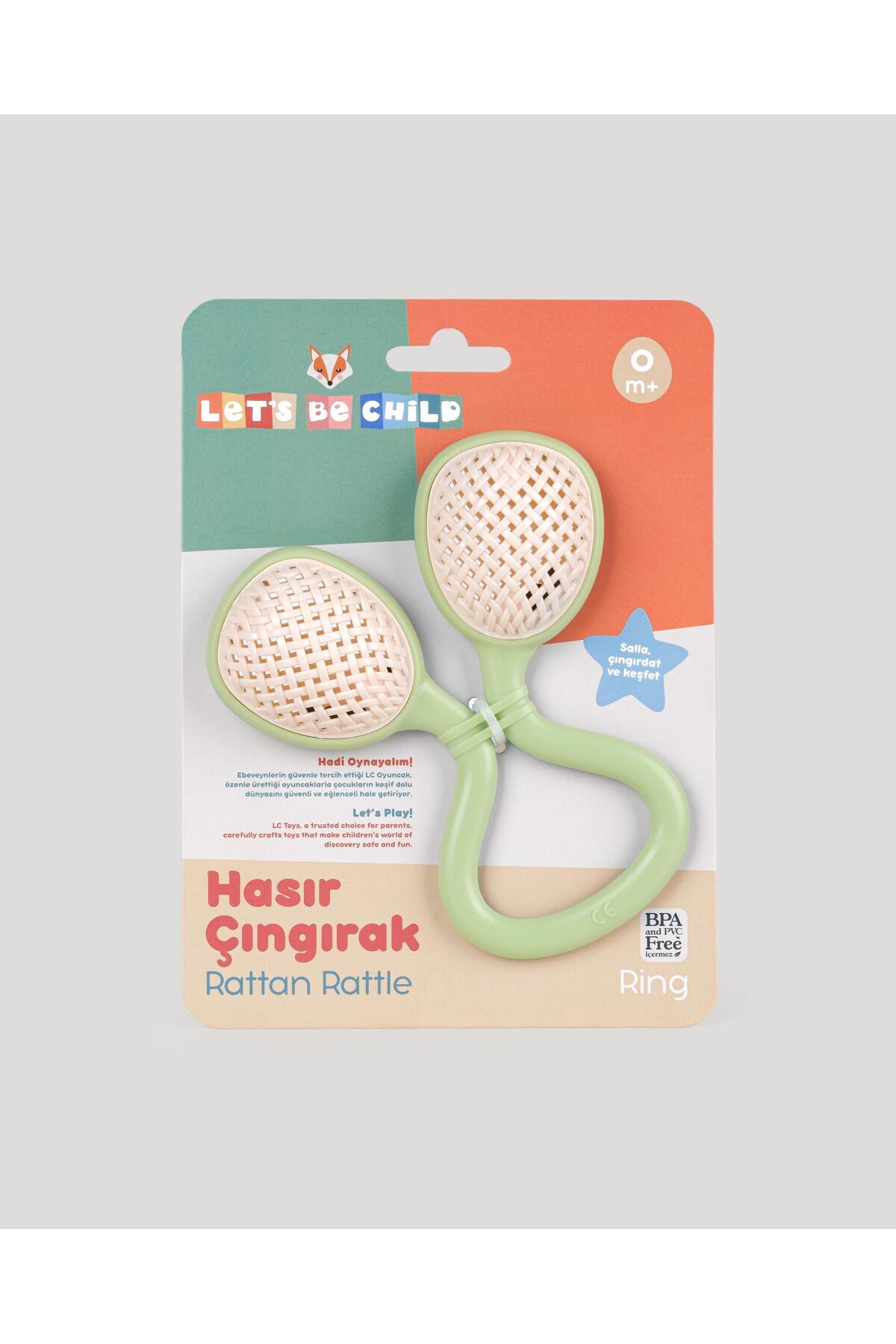 lets be child-Ring Straw Rattle Green 3