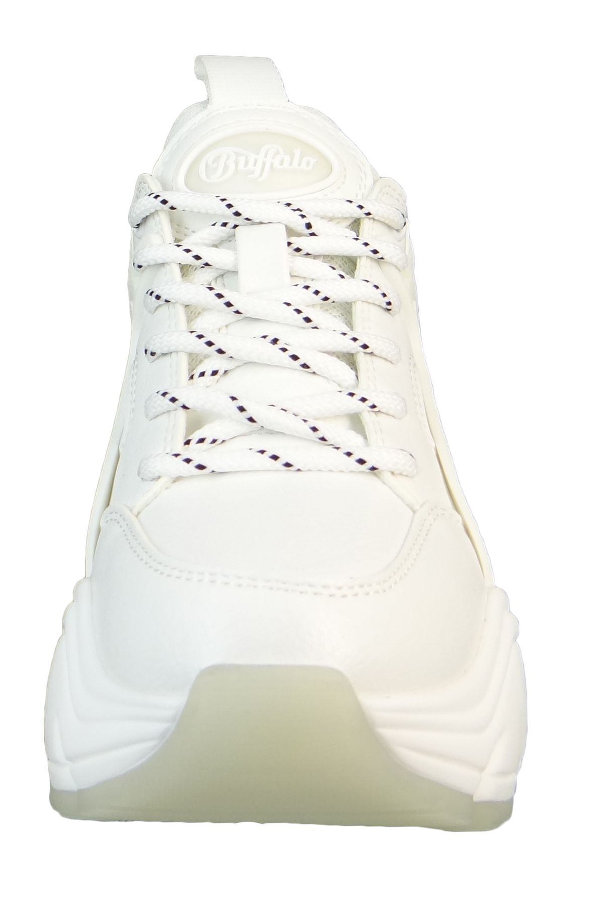 Buffalo-Damen Low Sneaker Binary C Low Top 1630448 Weiß White Kunstleder 6