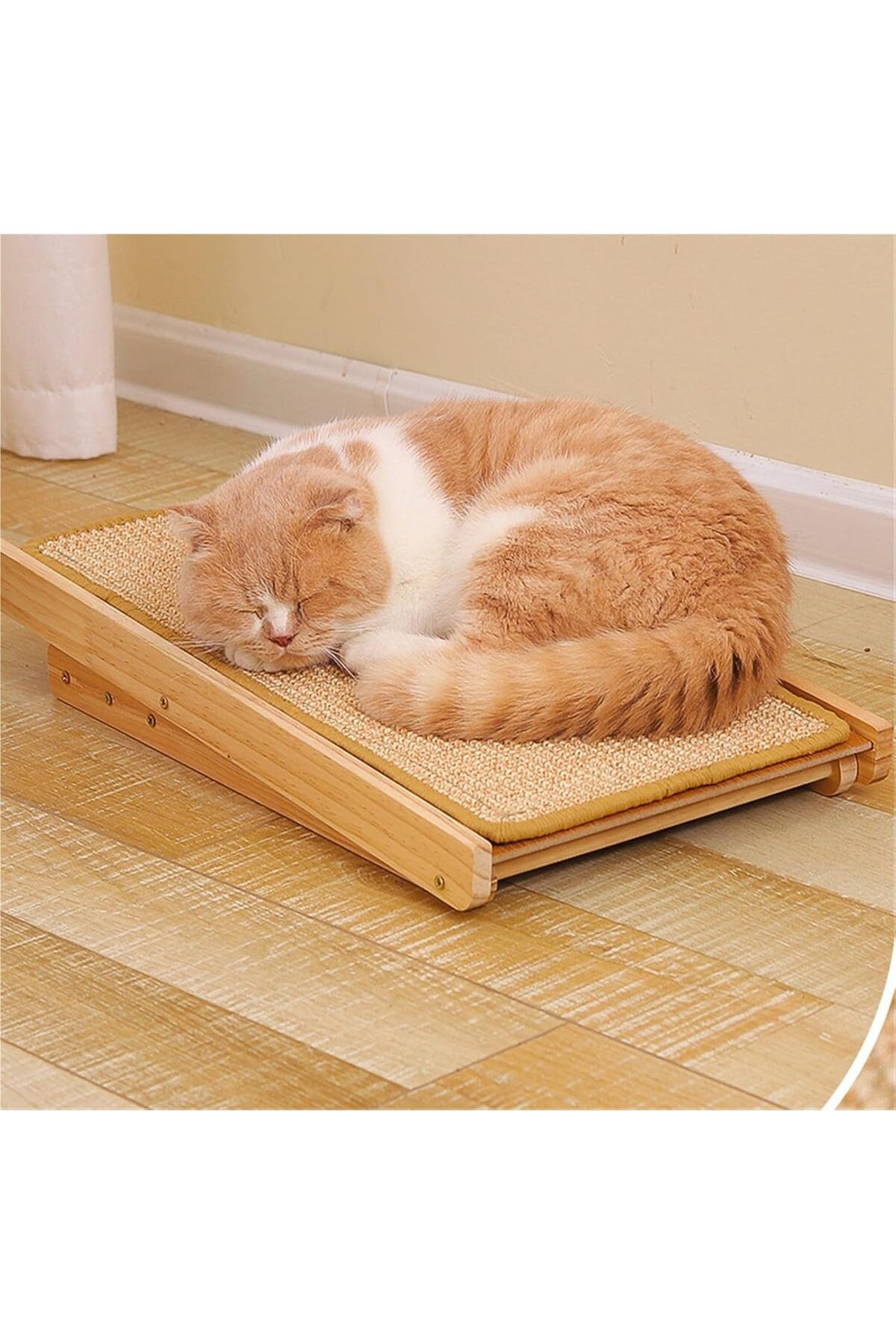 Arabest-Cat Scratcher Ramp, Replaceable Sisal Mat Three Different Adjustable Height Pet Mobility Ramp 3