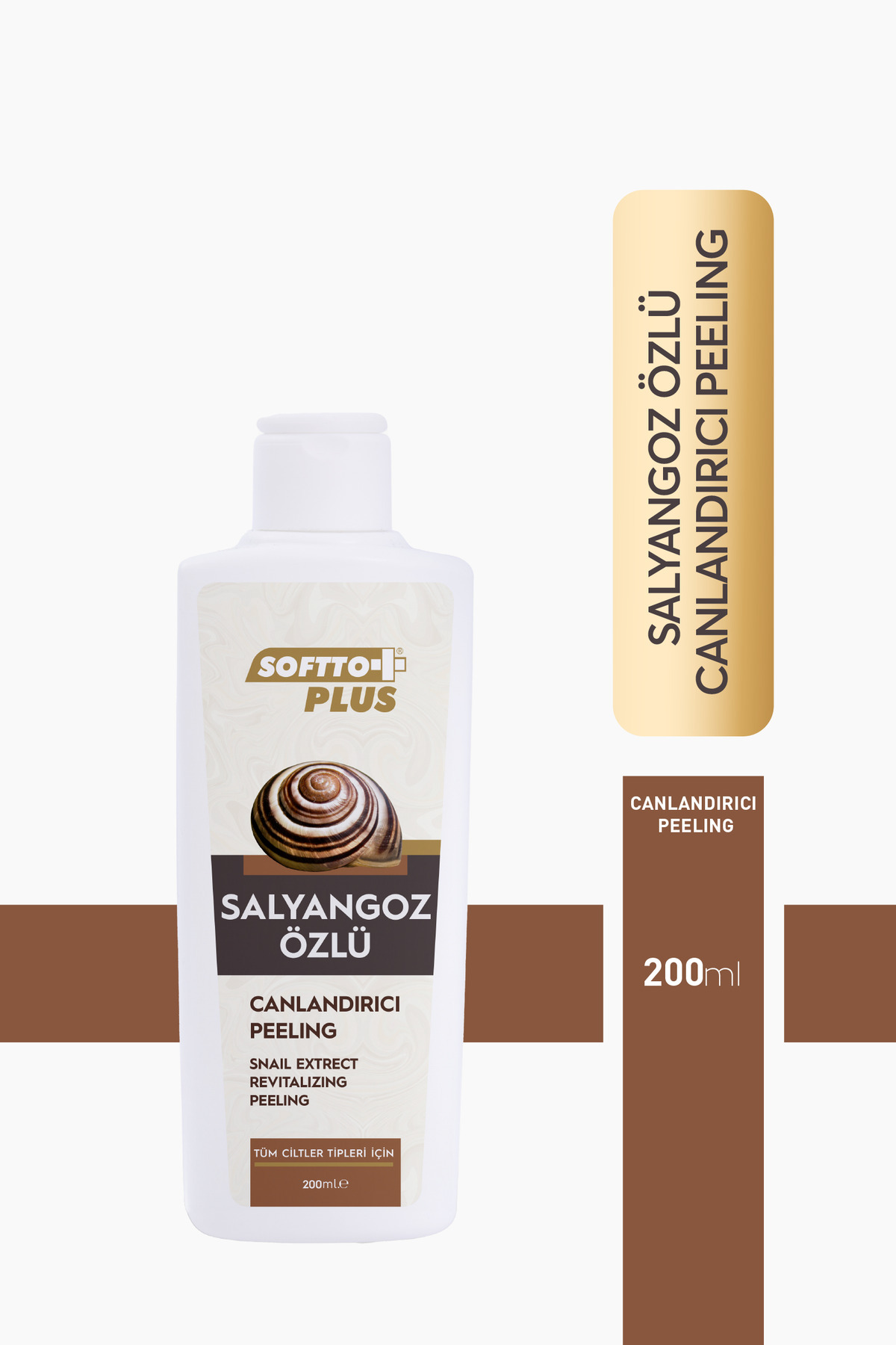 Softto Plus-مقشر منعش بخلاصة الحلزون 200 مل 1