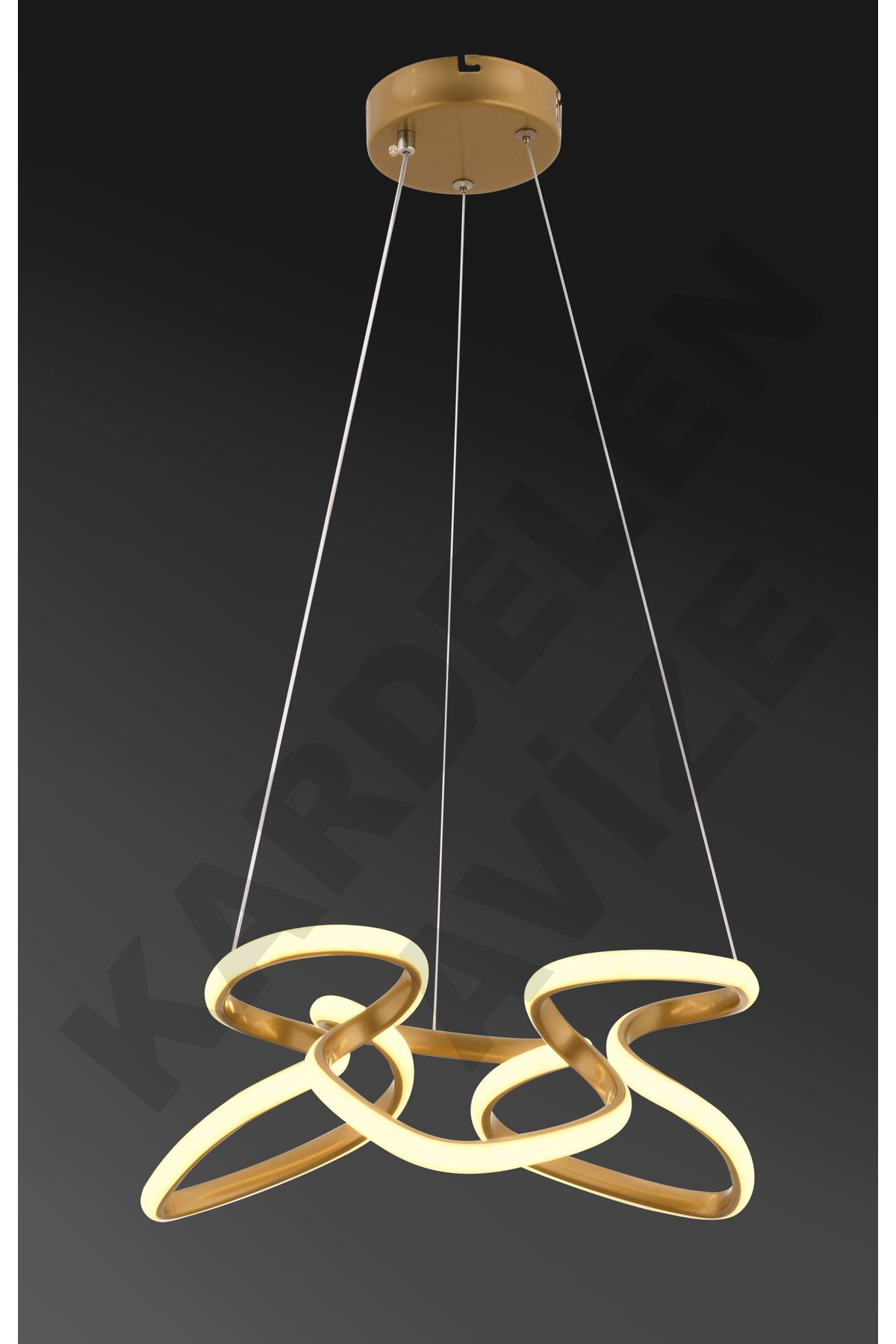 KARDELEN AYDINLATMA AVİZE-Kardelen 3-Color Antique Strawberry Pendant Lamp Modern Led Chandelier 2