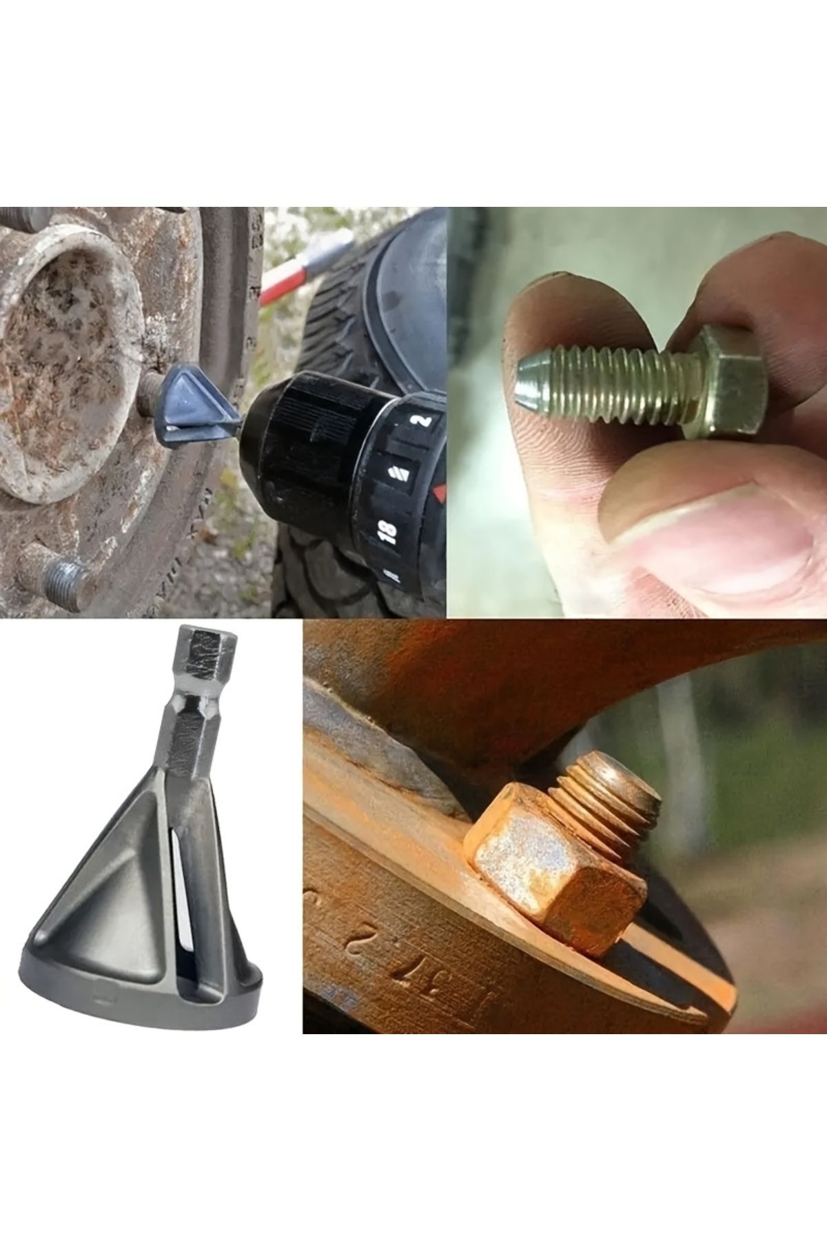 Choice-Silver 1pc Chamfering Tool, Chuck Drill Tool, Metal Deburring External Chamfering Tool, Grinding Ang 4