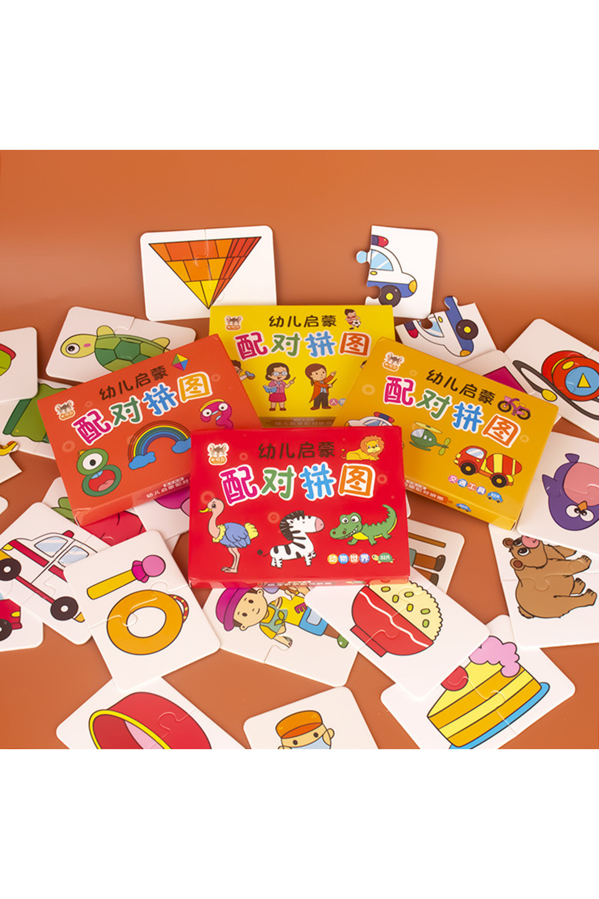 ترافیک ۳۲ تکه پازل جورکردنی کارت‌های روشن‌گر آموزشی ابتدایی طرح کارتونی برای پسران و