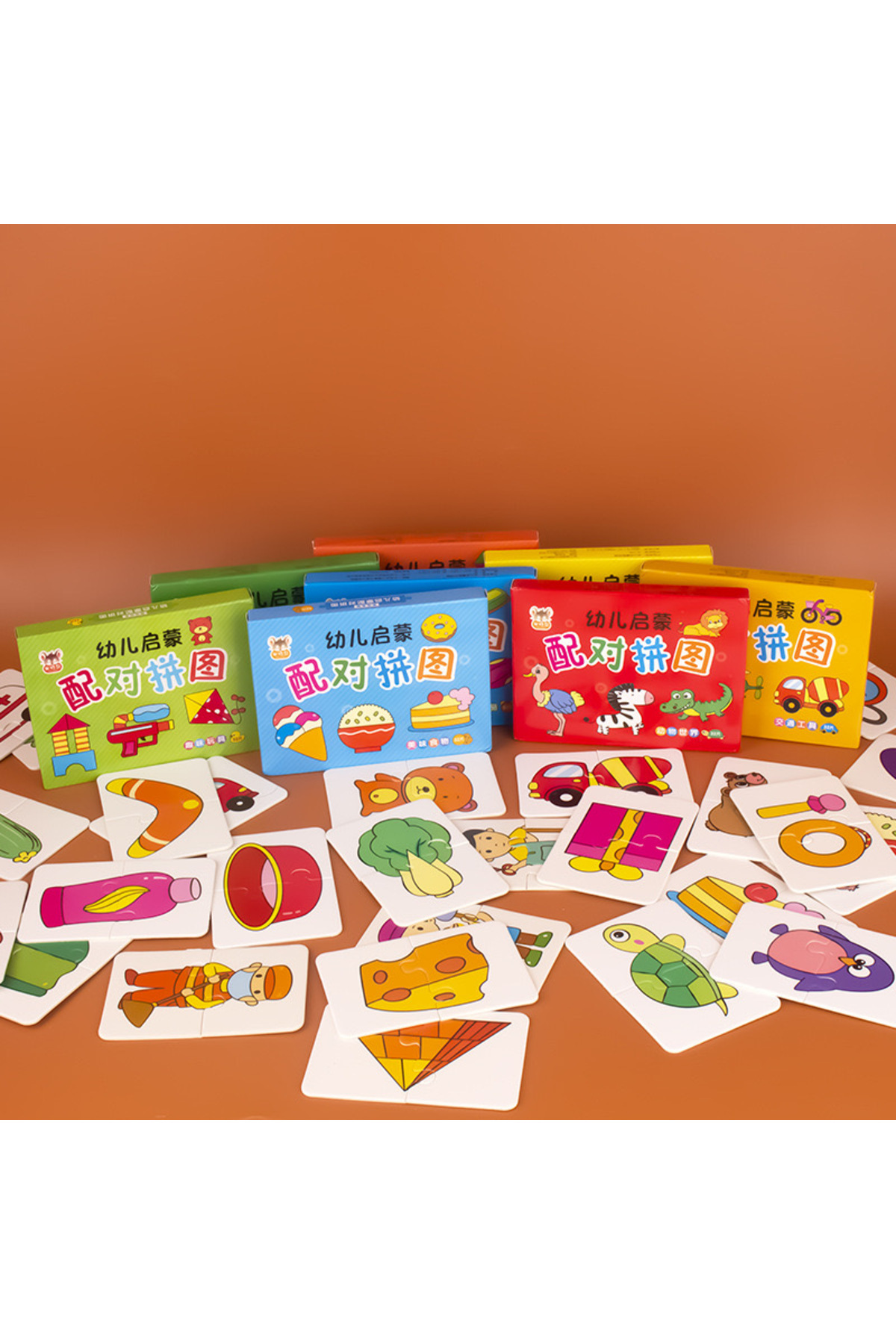 ترافیک ۳۲ تکه پازل جورکردنی کارت‌های روشن‌گر آموزشی ابتدایی طرح کارتونی برای پسران و