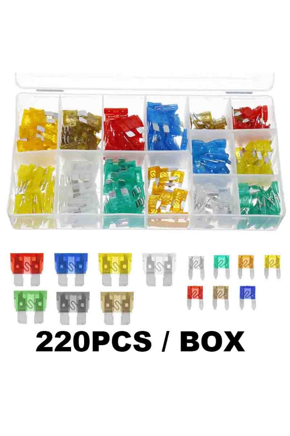 Choice-220pcs Fuse Boxes Come In Various Specifications, With 60 And 120pcs Not Having Medium Fuses, While 5