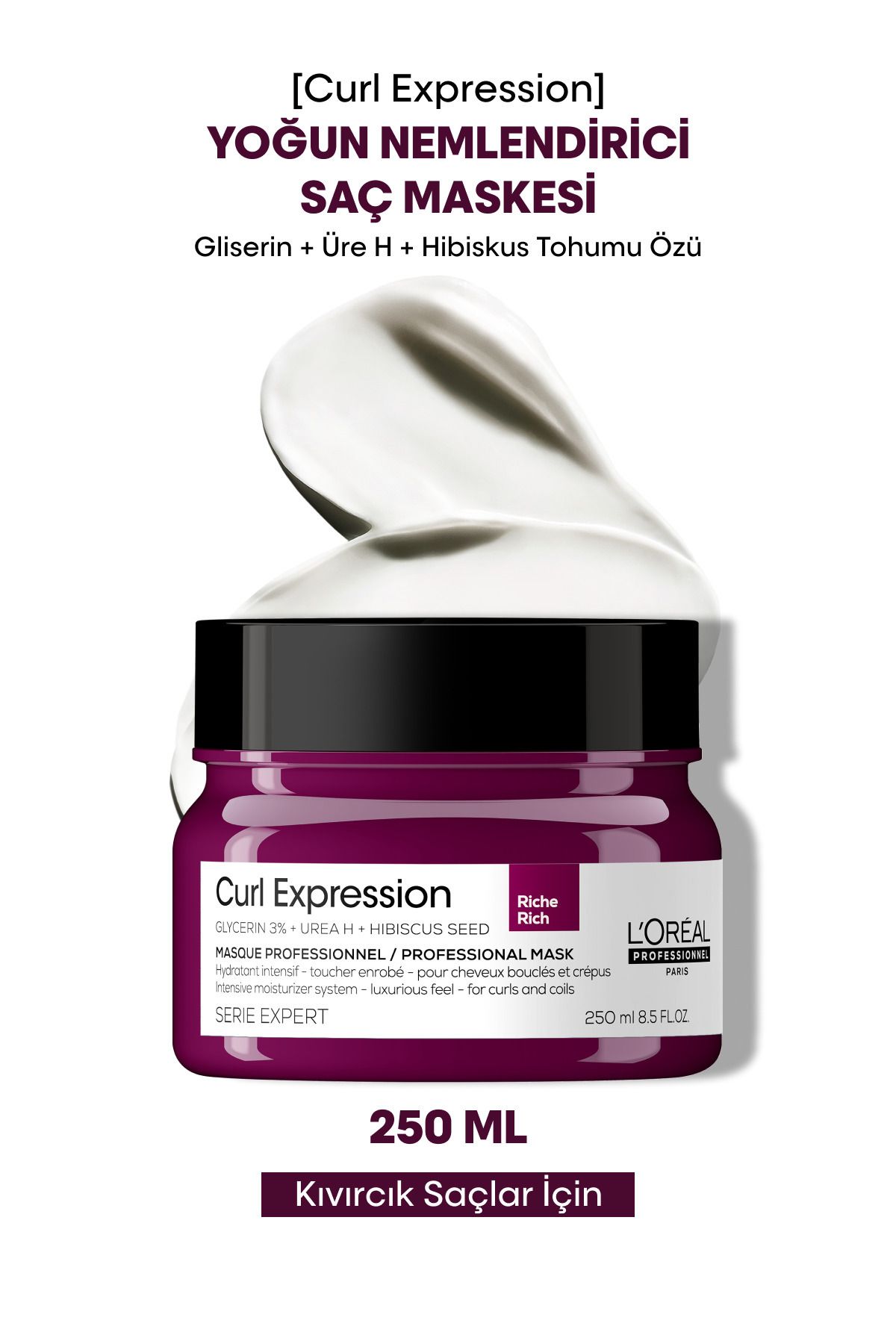 L'oreal Professionnel Serie Expert Curl Expression Kıvırcık Saçlar Için Yoğun Nemlendirici Saç Maske