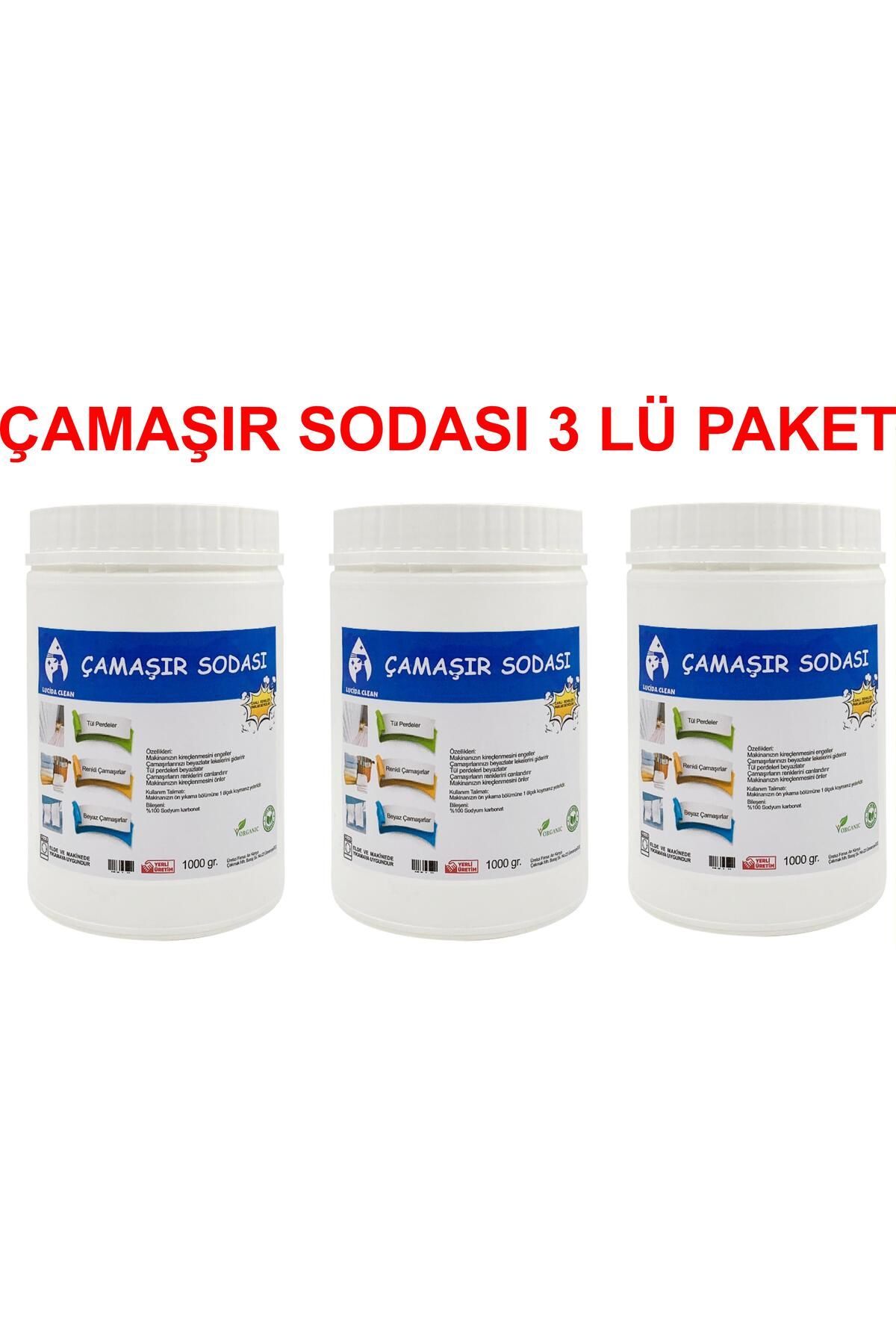 ARI ORGANİK LUCİDA CLEAN ÇAMAŞIR SODASI 3 LÜ PAKET