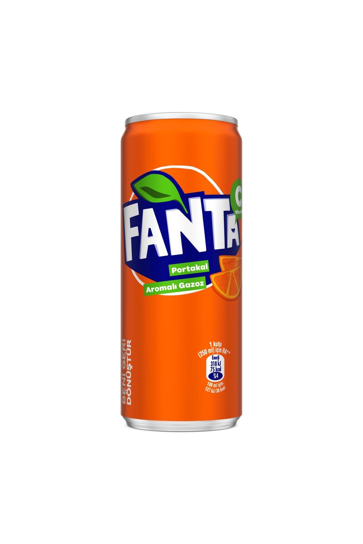 Fanta Portakal Aromalı Gazoz 250 Ml