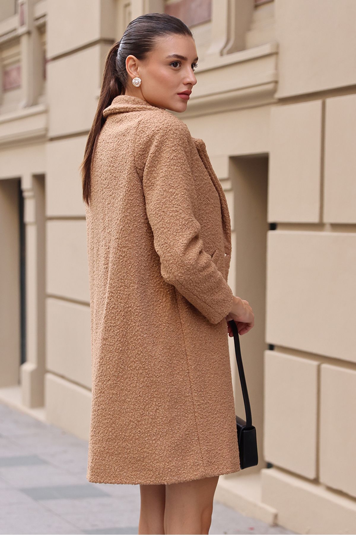 Bigdart-9082 Oversize Cashmere Coat - Camel 3