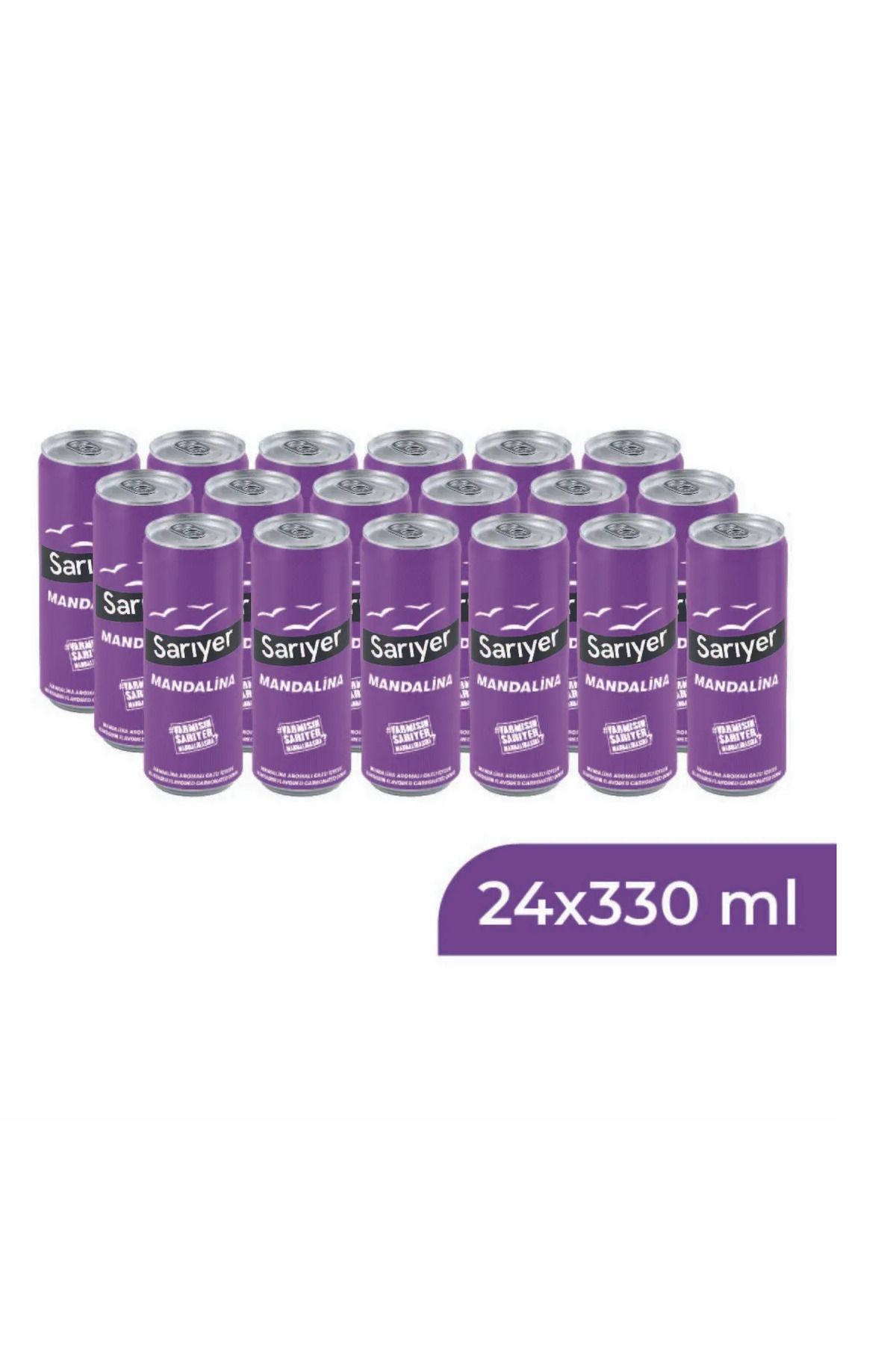 Sarıyer Gazoz Sarıyer Mandalina Aromalı Gazoz 330 Ml X 24 Adet