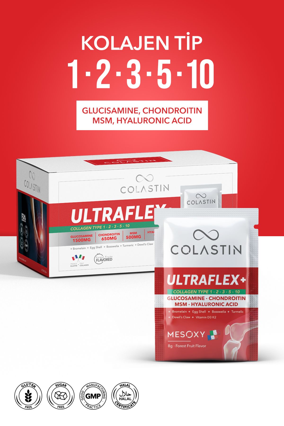 Colastin Ultraflex+ Saşe | Collagen 1 · 2 · 3 · 5 · 10 | 30 Saşe x 8 gram