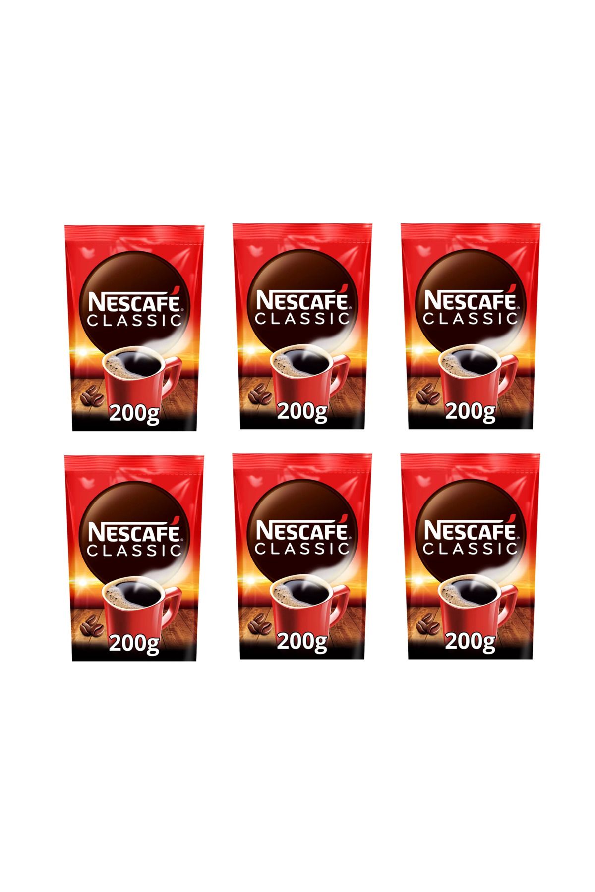 Nescafe Classıc Kahve Poşet 200 Gr X 6 Adet