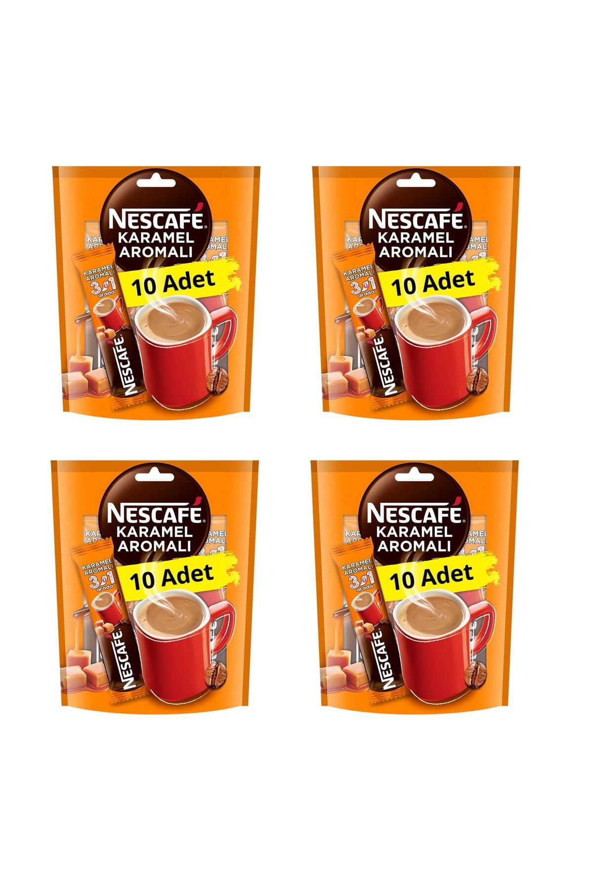 Nescafe 3Ü1 Arada Karamel Aromalı Kahve 17,6 Gr X 40 Adet