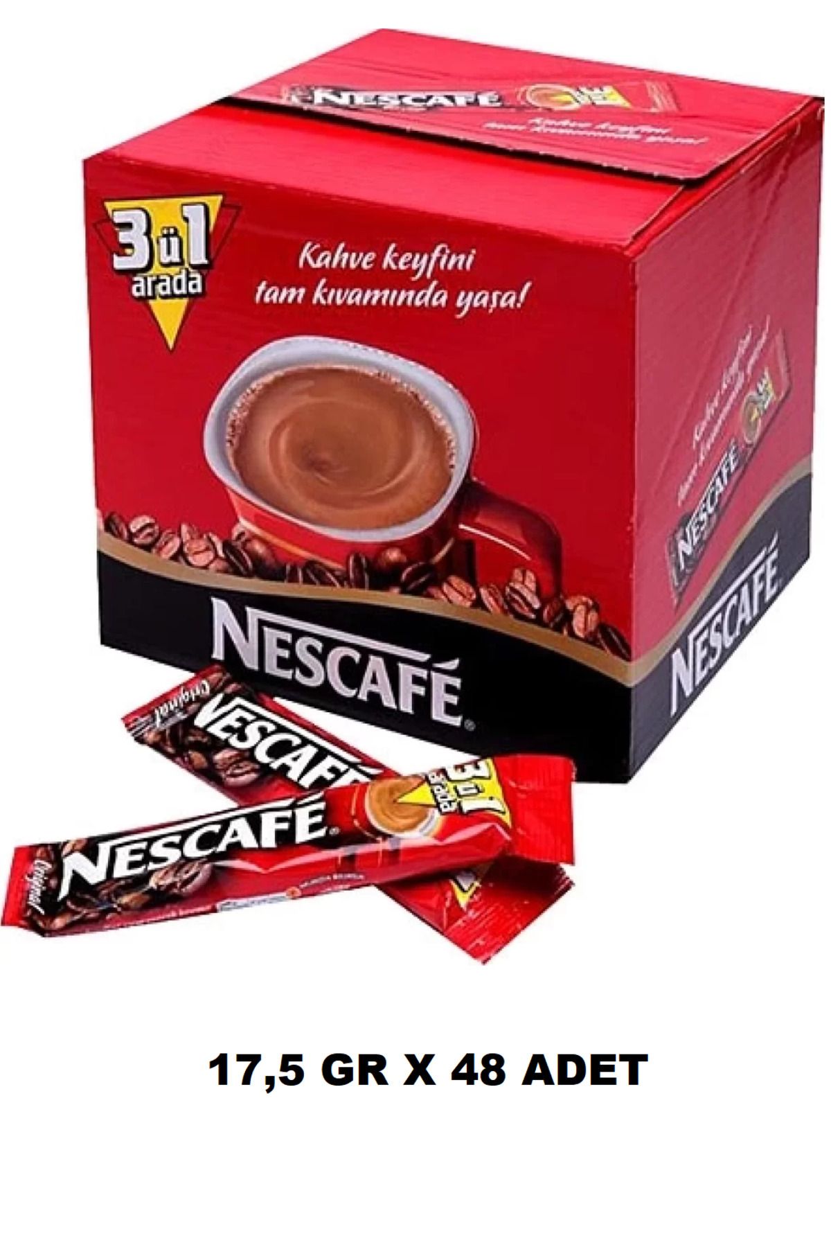 Nescafe 3Ü1 Arada Orijinal Kahve 17,5 Gr X 48 Adet