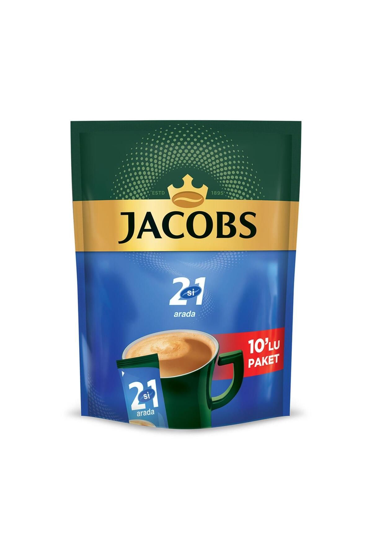 Jacobs 2 si 1 Arada Kahve 10,5 gr X 10 Adet