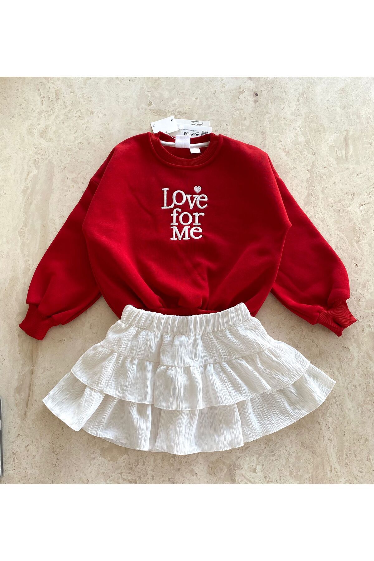 ÇAĞLAR-Barbosa Sweatshirt Skirt Girl's Set 5