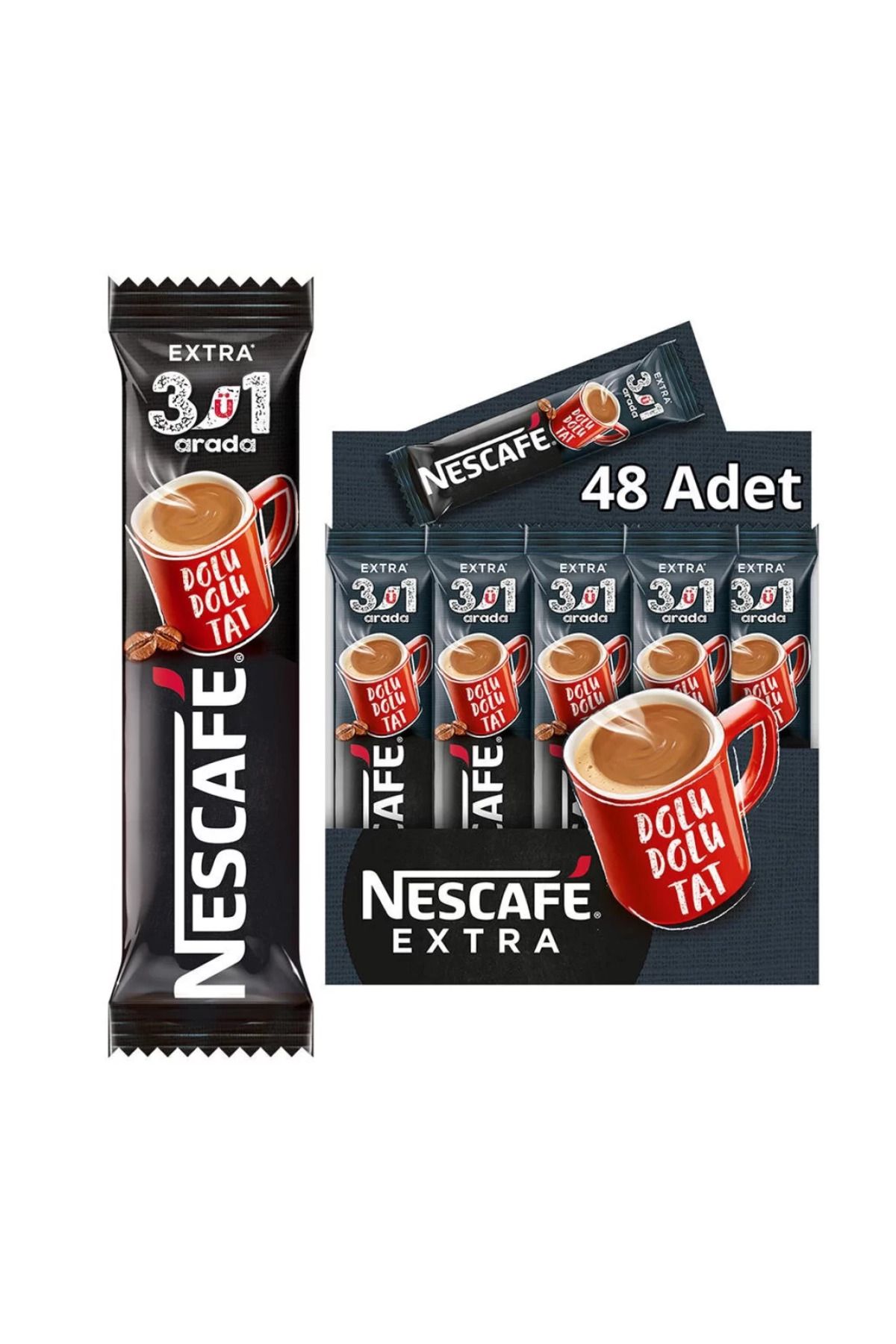 Nescafe 3Ü1 Arada Extra Kahve 16,5 Gr X 48 Adet