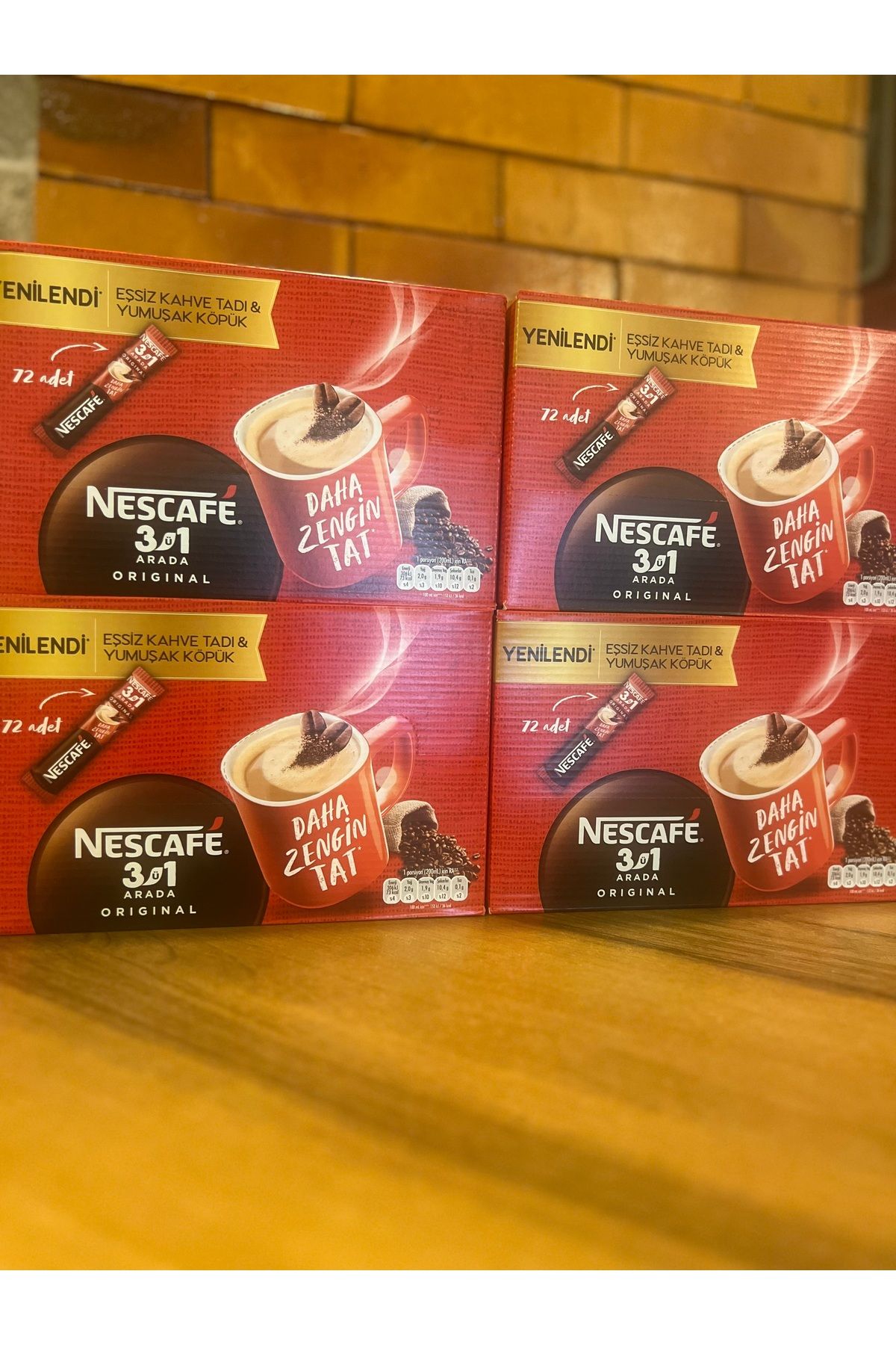 Nescafe 3ü 1arada 72x4 kutu 288 adet